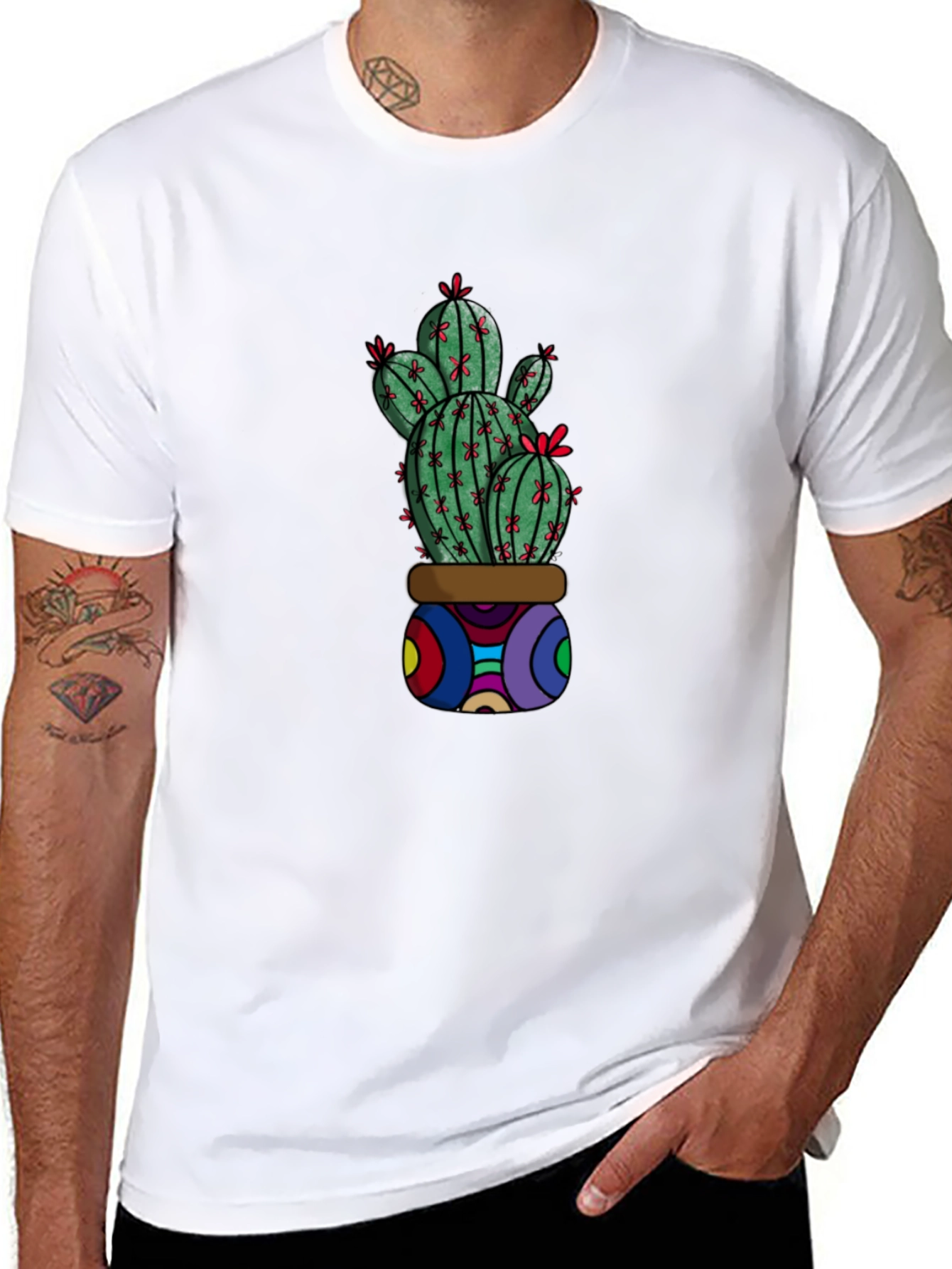 Cactus Graphic T-Shirt - Unique & Stylish