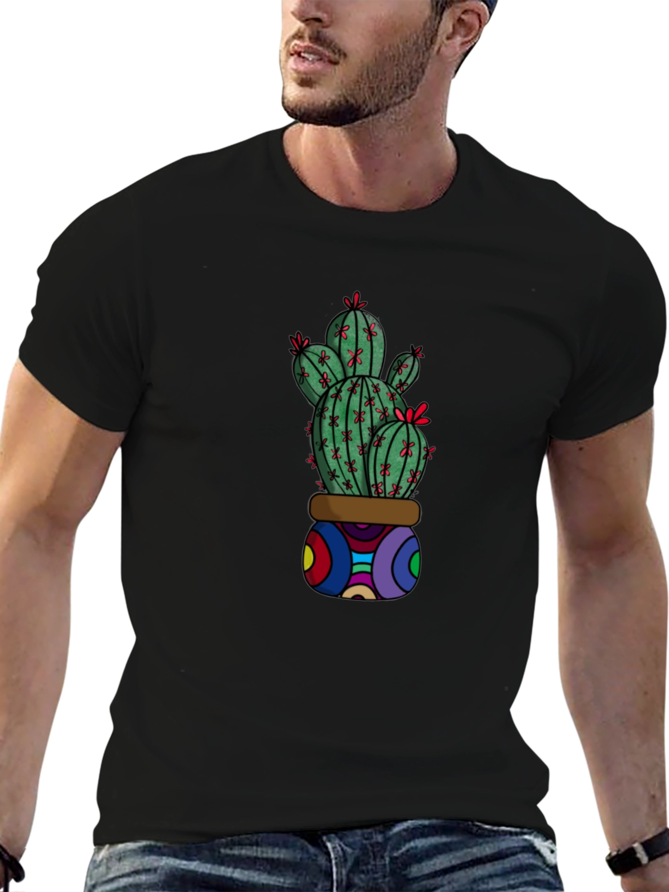 Cactus Graphic T-Shirt - Unique & Stylish