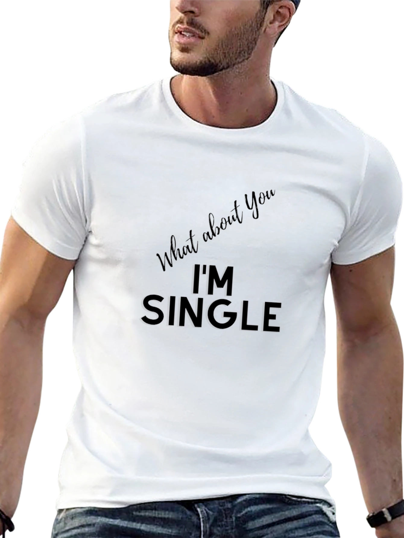 Im Single T-Shirt - Black Funny Dating Tee