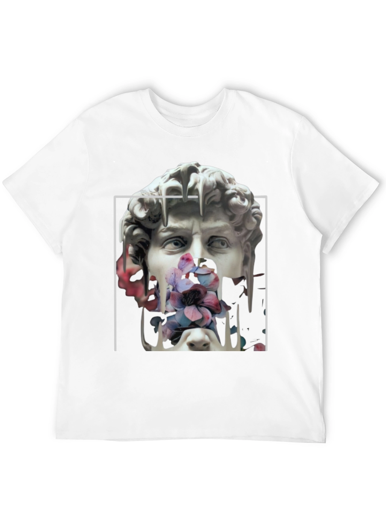 Floral David Sculpture Graphic Tee