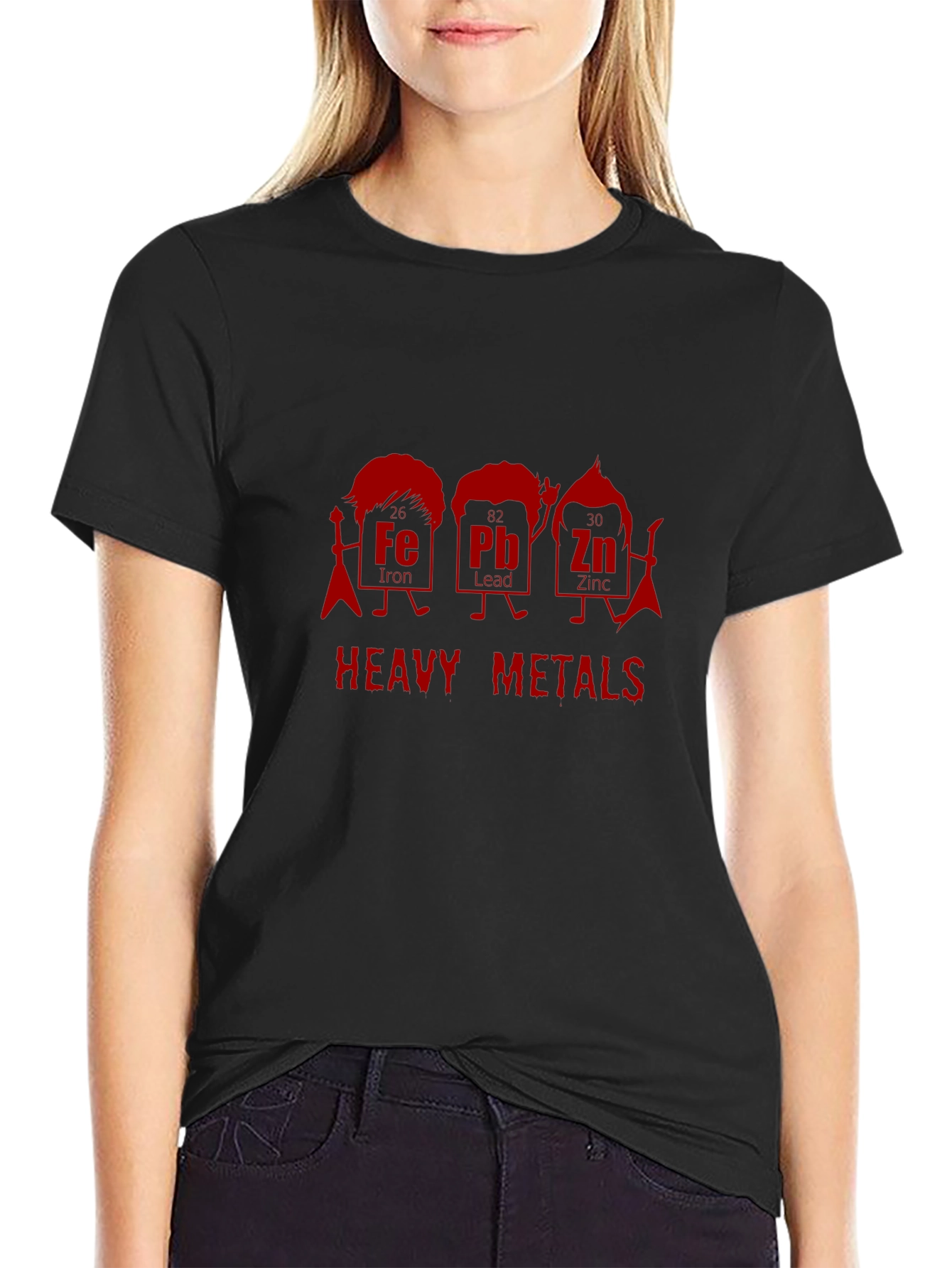 Heavy Metals Rock Band T-Shirt - Iron Lead Zinc