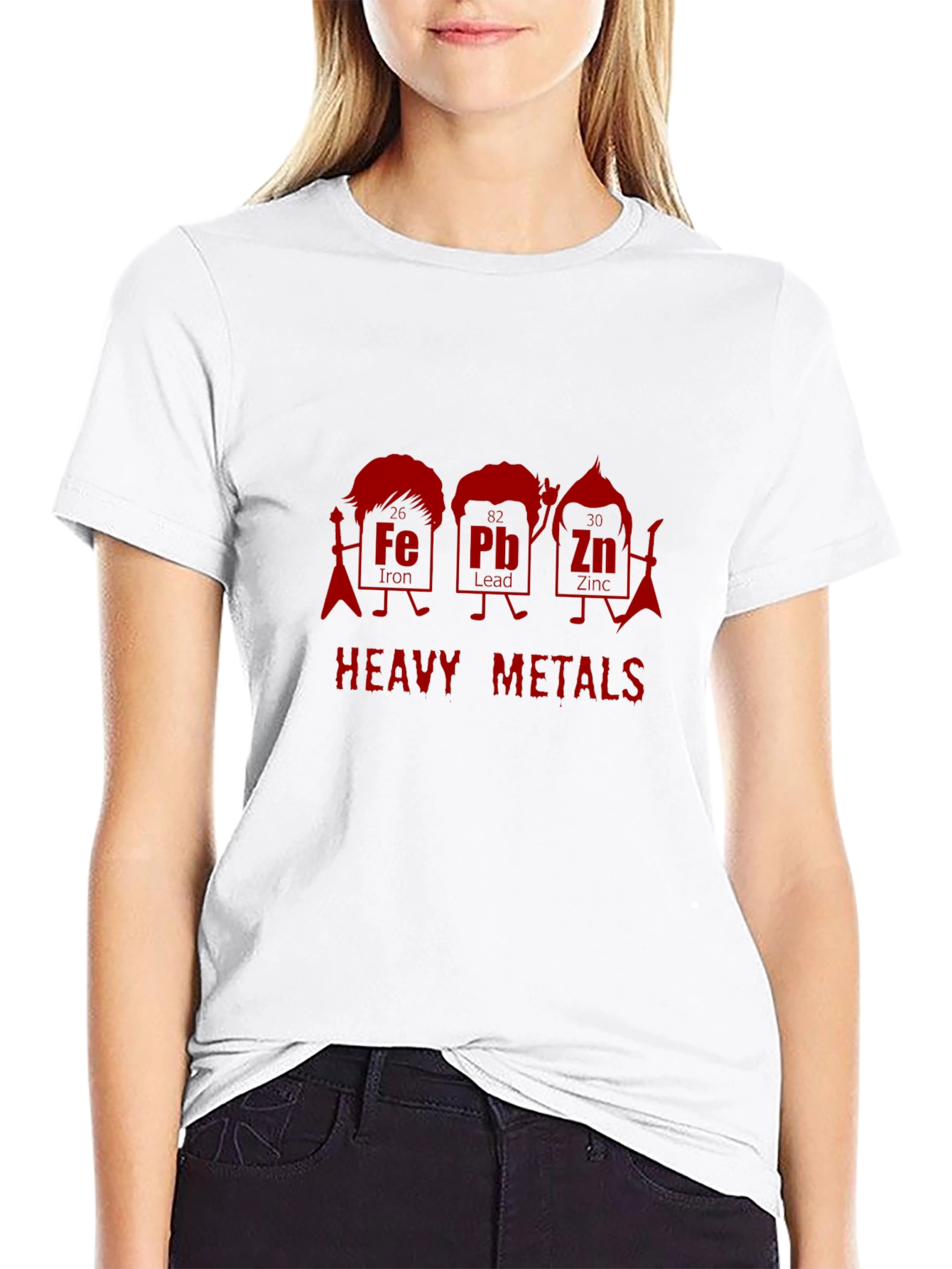 Heavy Metals Rock Band T-Shirt - Iron Lead Zinc
