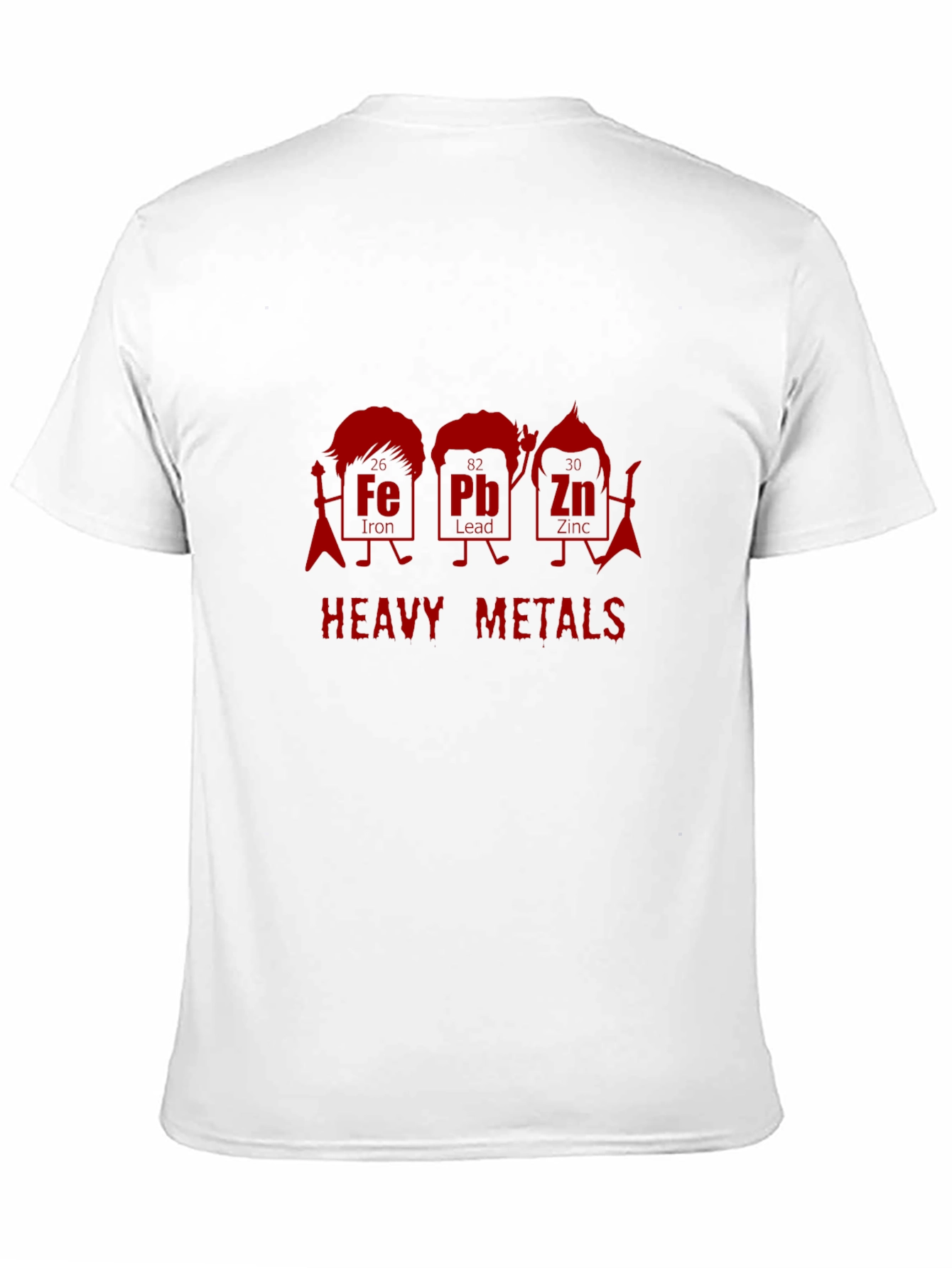Heavy Metals Rock Band T-Shirt - Iron Lead Zinc
