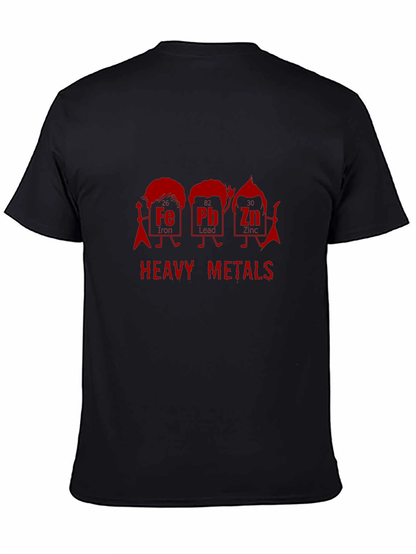 Heavy Metals Rock Band T-Shirt - Iron Lead Zinc