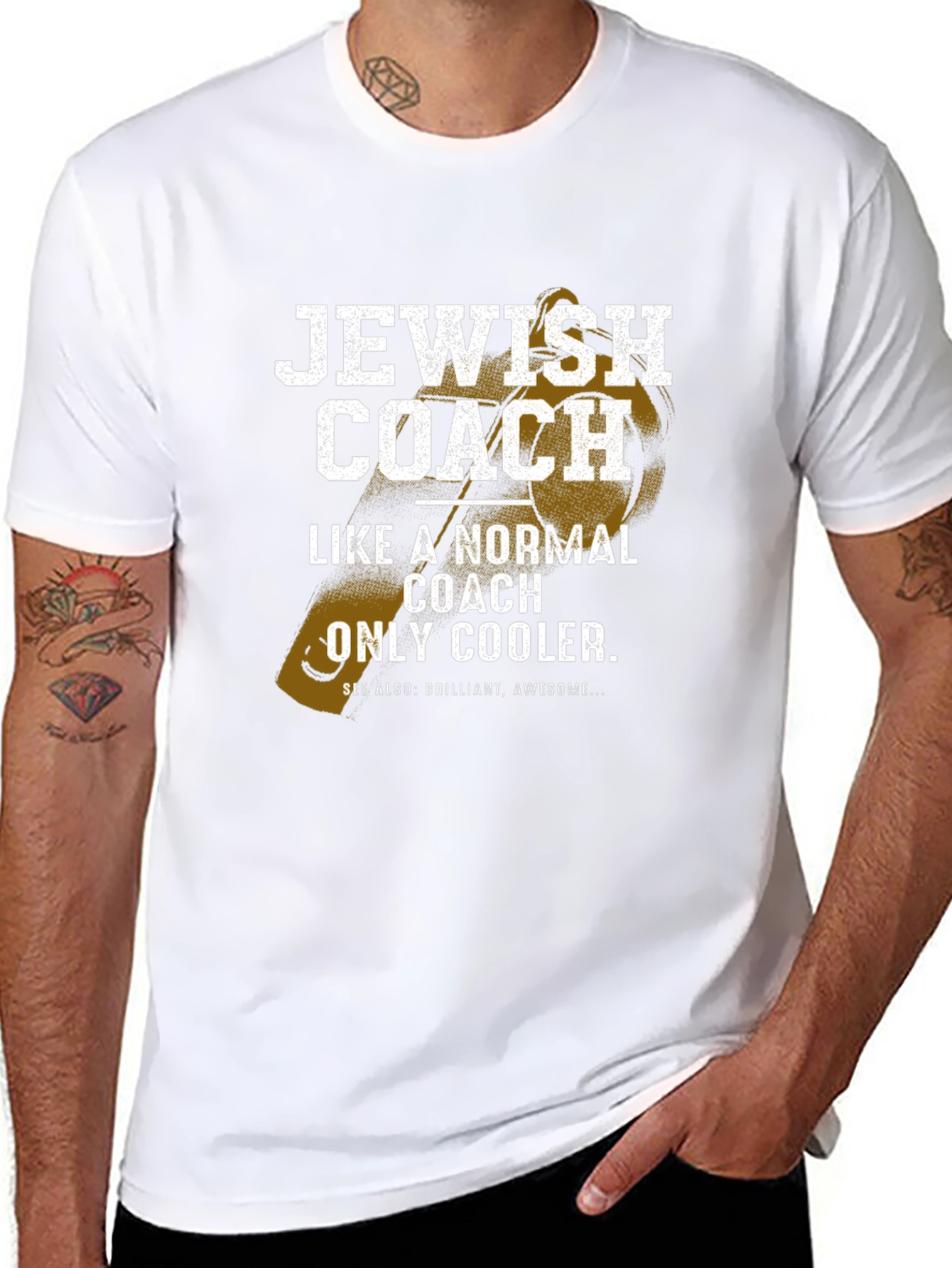 Jewish Coach T-Shirt - Novelty Graphic Tee