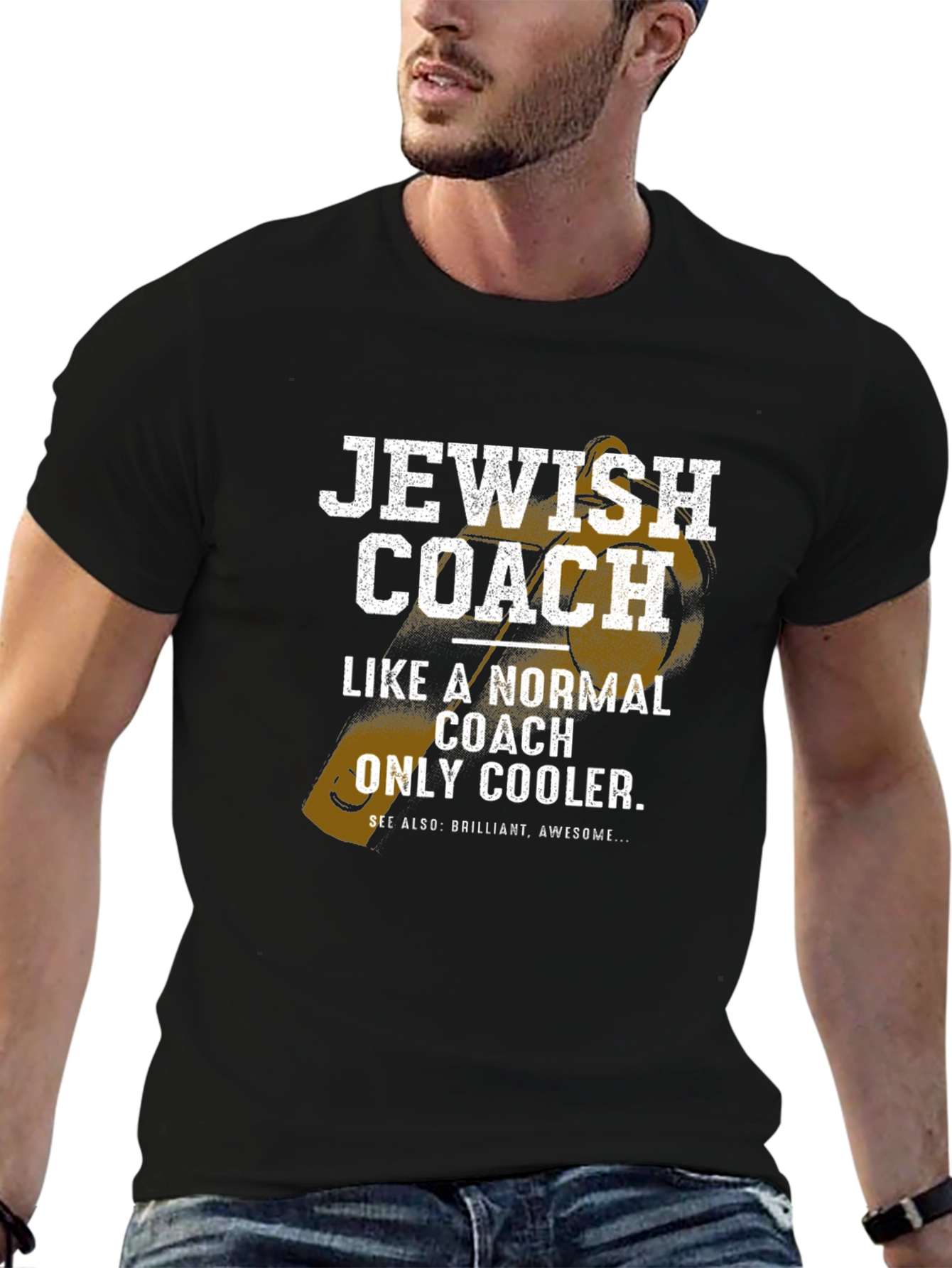 Jewish Coach T-Shirt - Novelty Graphic Tee