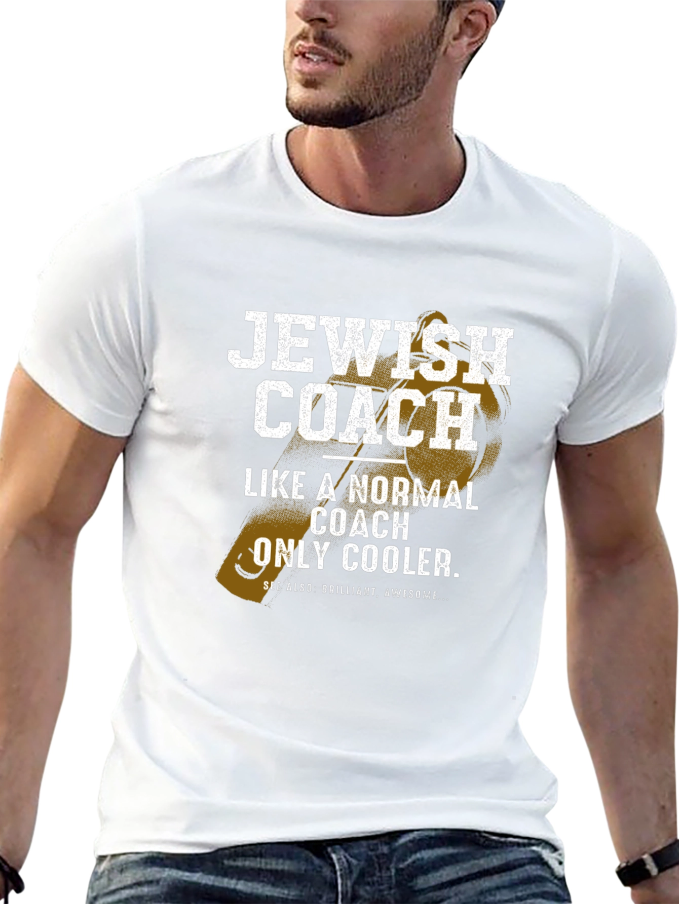 Jewish Coach T-Shirt - Novelty Graphic Tee