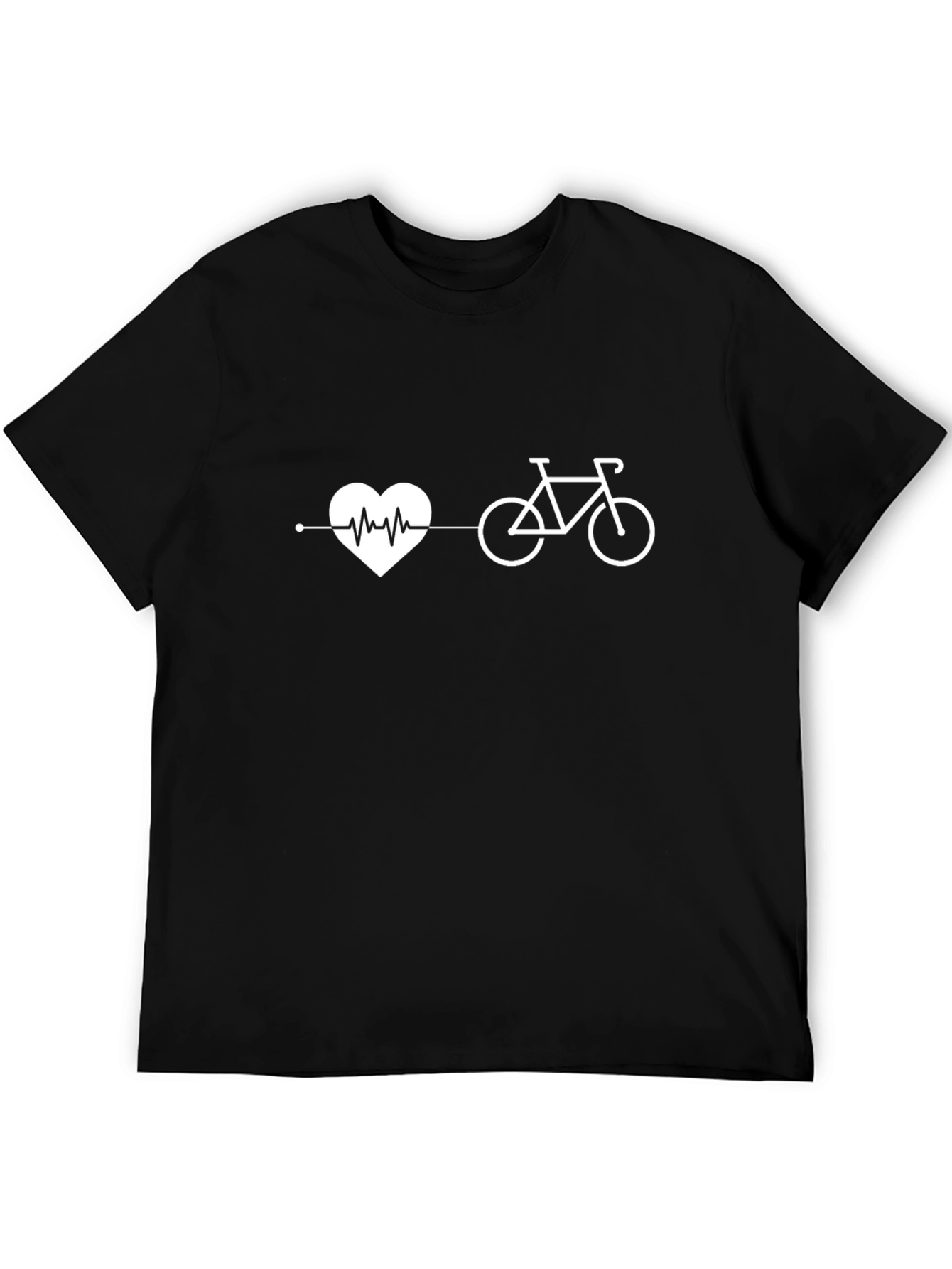 Heartbeat Bike Ride T-Shirt - Cycling Lover Tee
