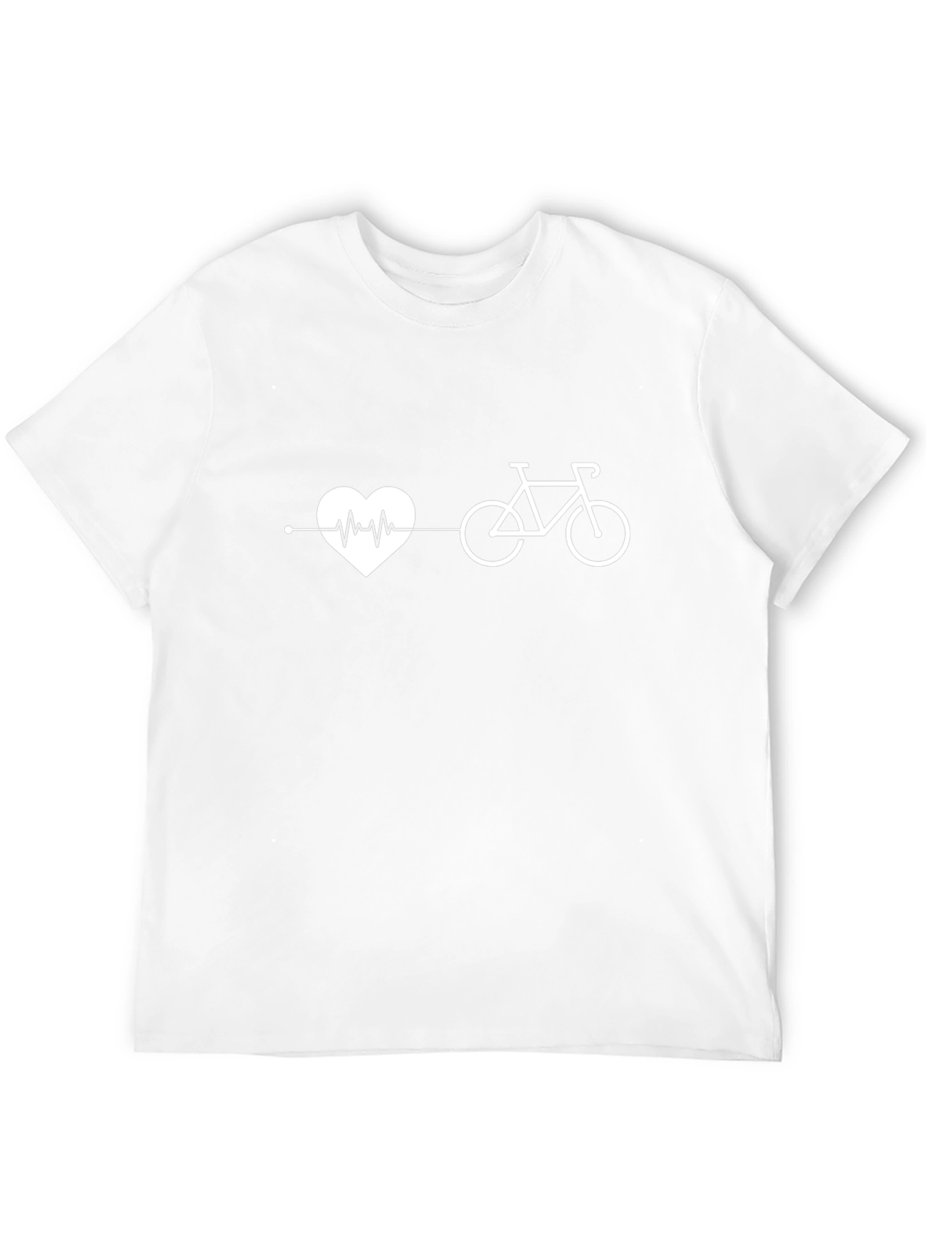 Heartbeat Bike Ride T-Shirt - Cycling Lover Tee