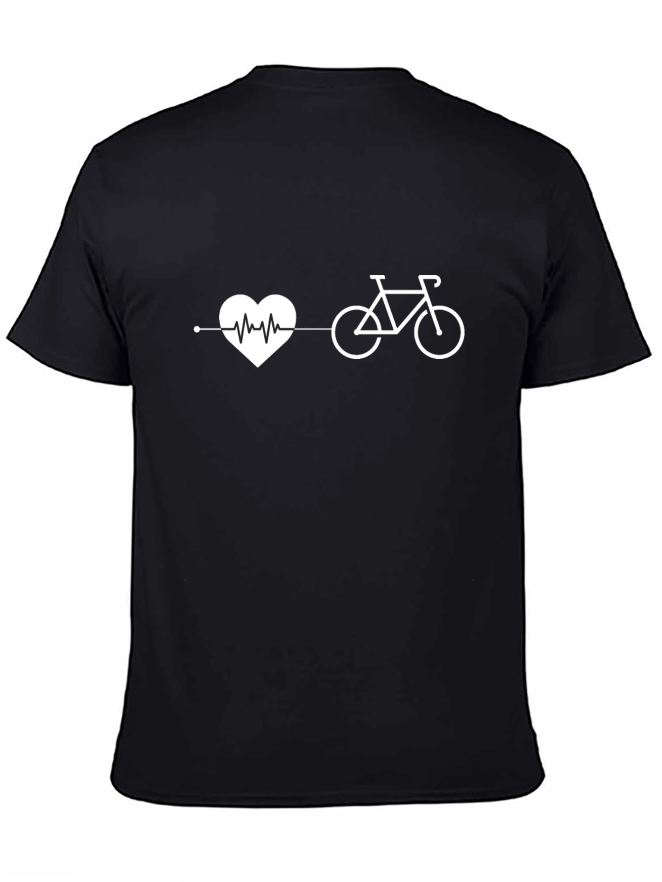 Heartbeat Bike Ride T-Shirt - Cycling Lover Tee