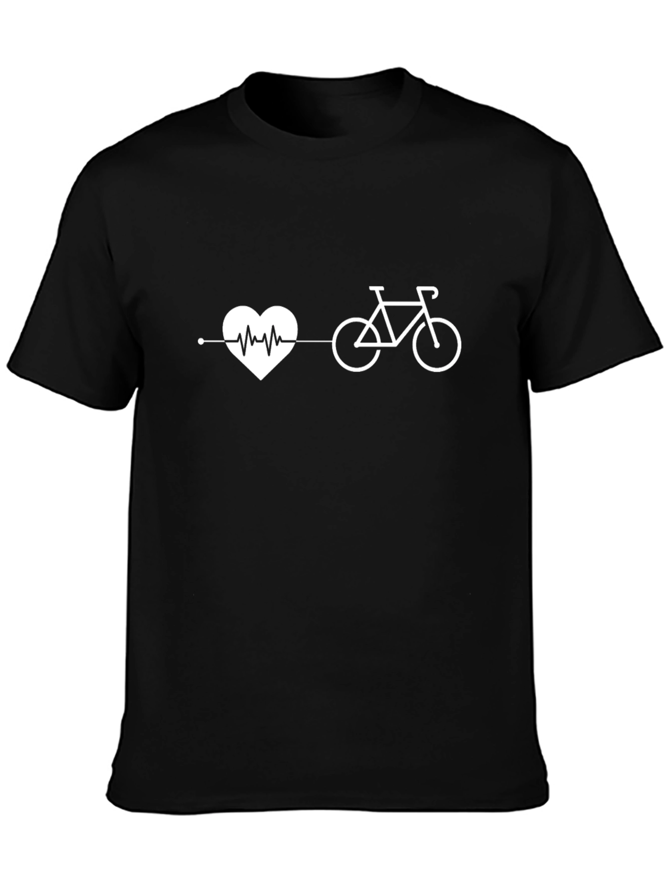 Heartbeat Bike Ride T-Shirt - Cycling Lover Tee