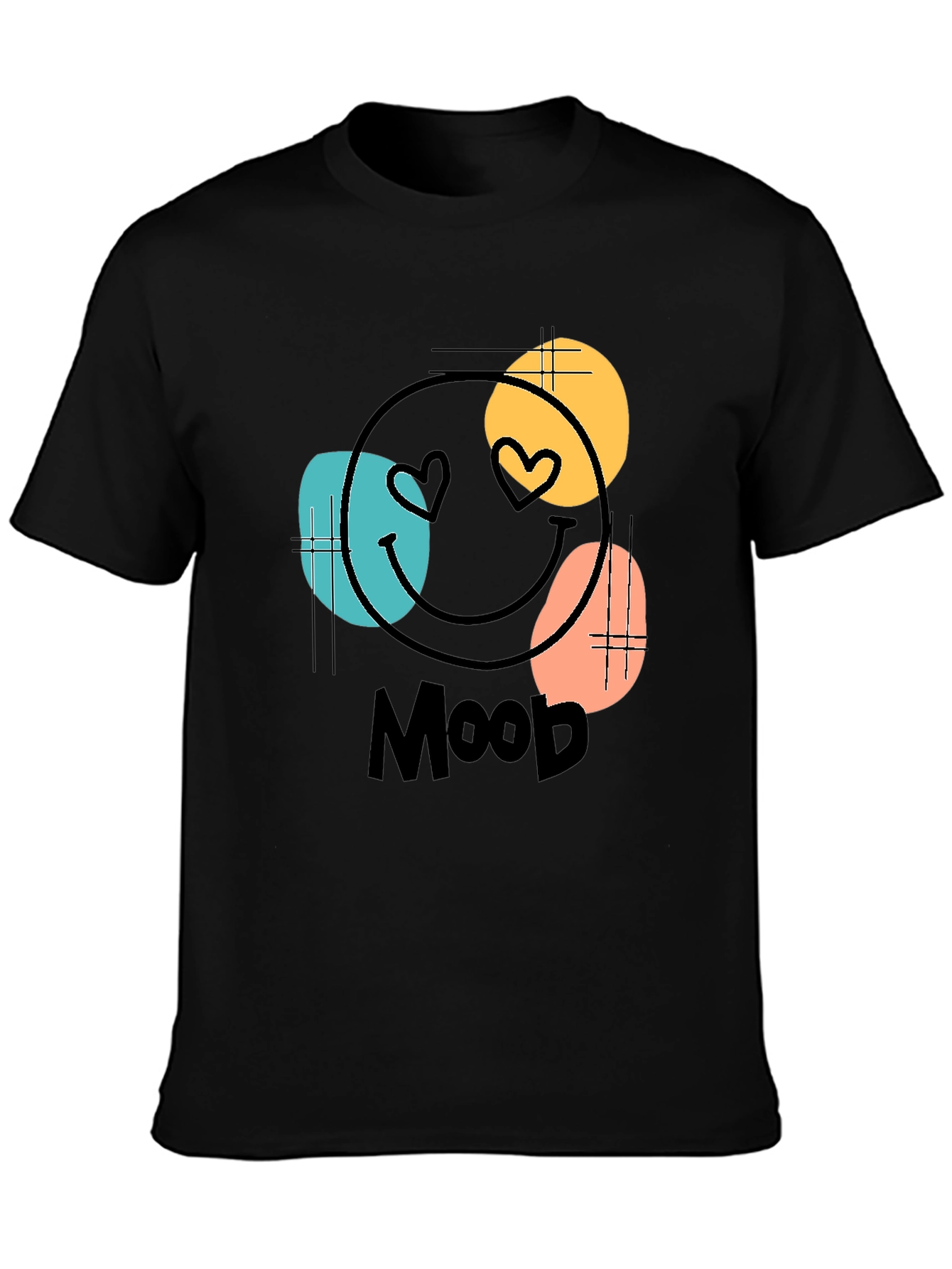 Mood Graphic Tee - Black Cotton Blend