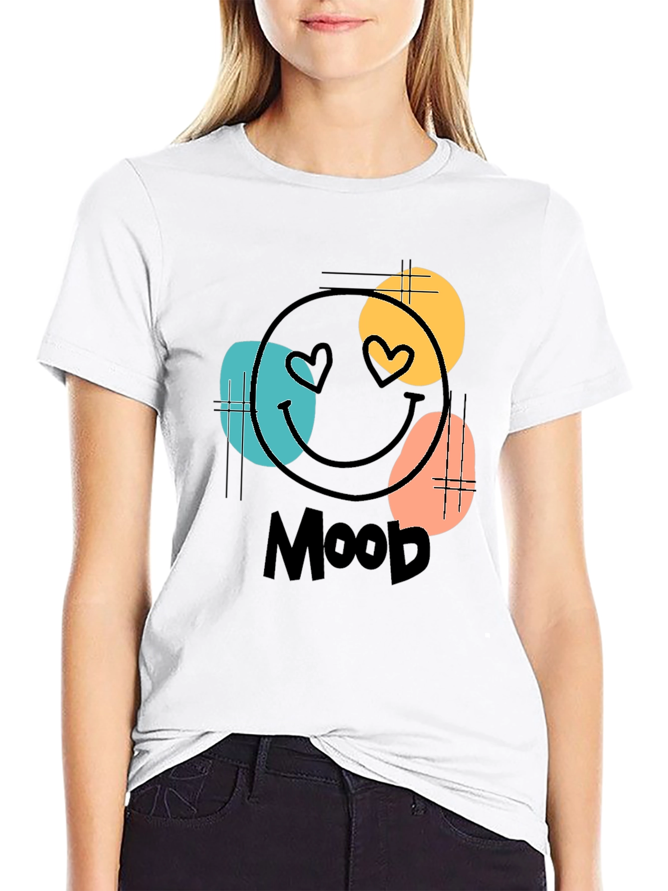 Mood Graphic Tee - Black Cotton Blend