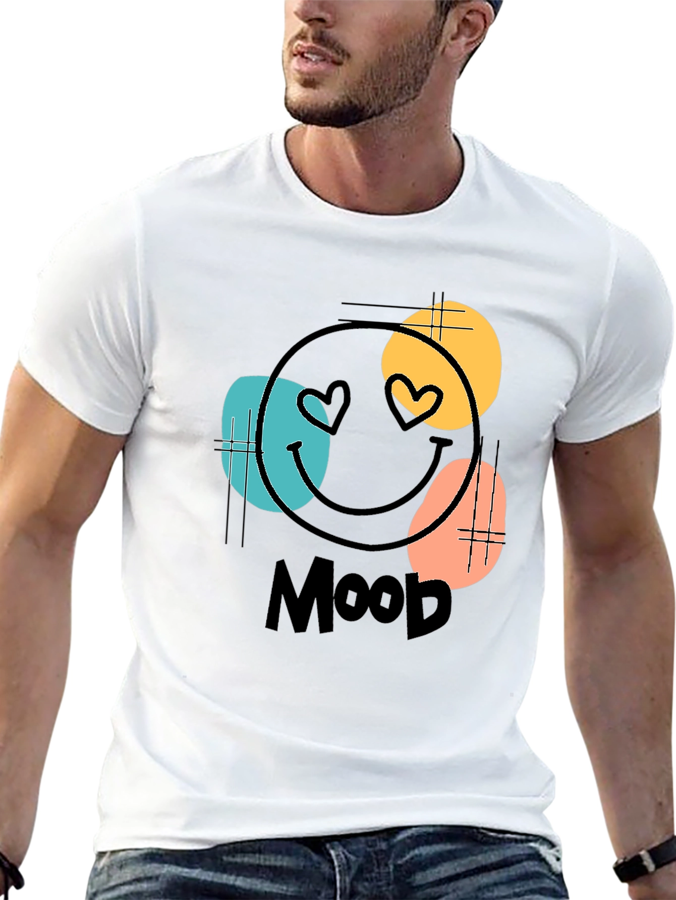 Mood Graphic Tee - Black Cotton Blend