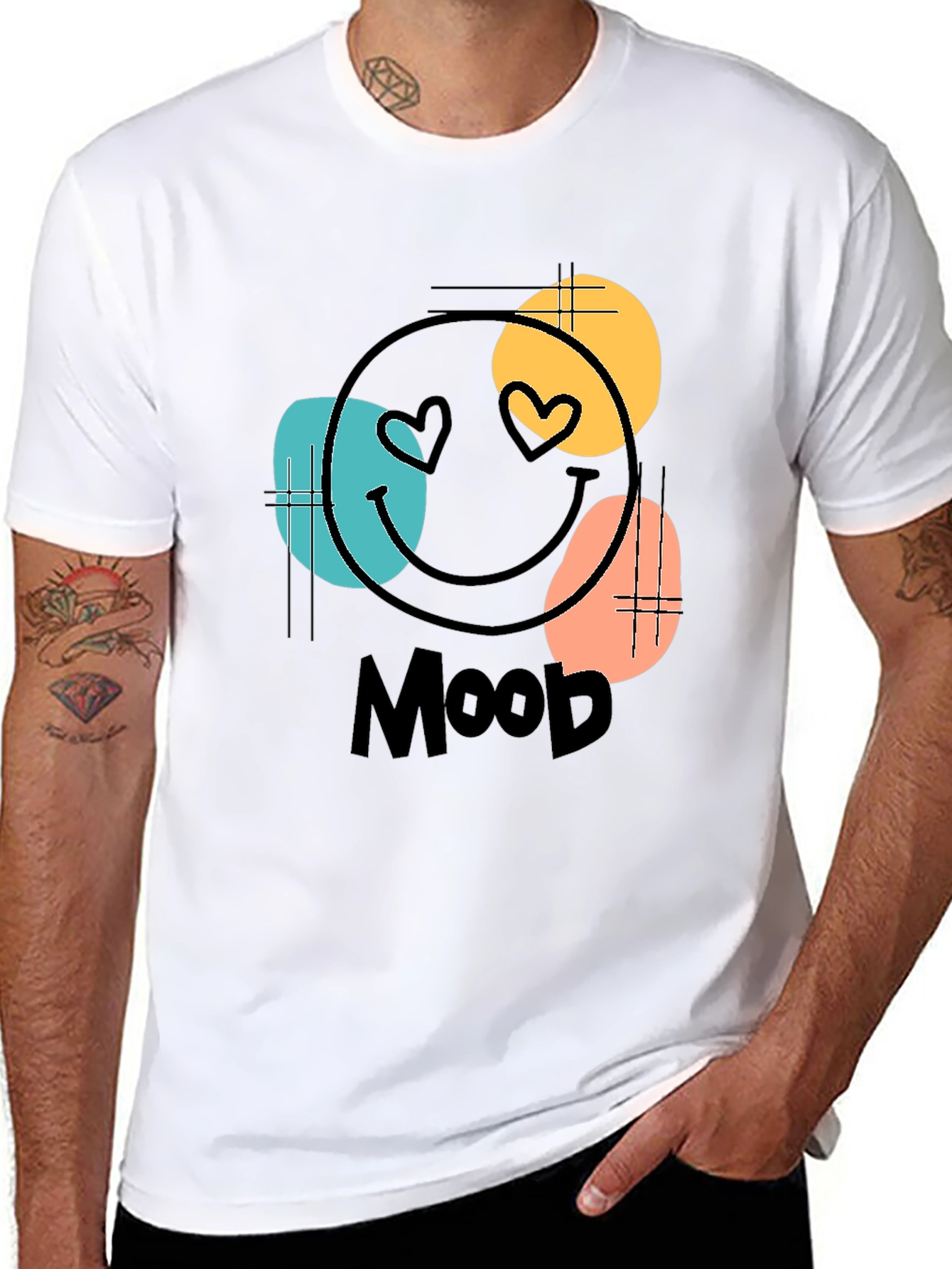 Mood Graphic Tee - Black Cotton Blend