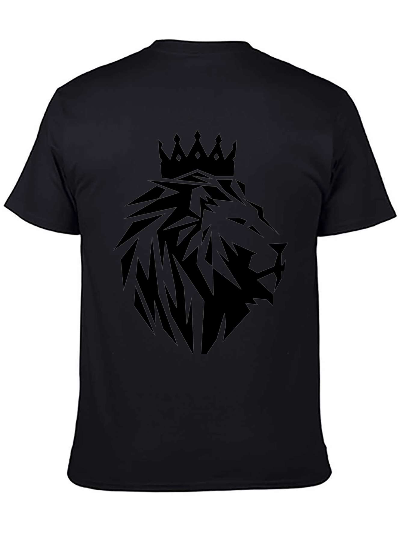 Lion Crown Graphic Black T-Shirt