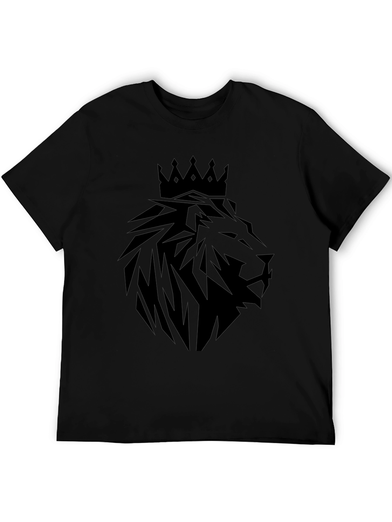 Lion Crown Graphic Black T-Shirt