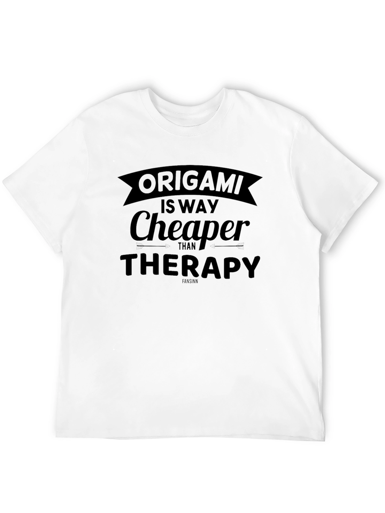 Origami Therapy T-Shirt Funny Humor Graphic Tee