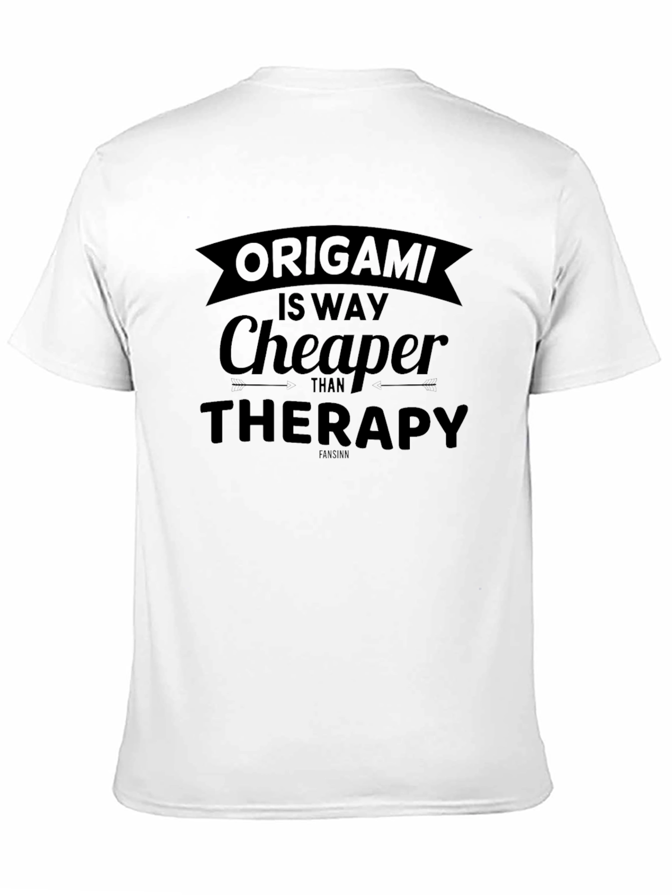 Origami Therapy T-Shirt Funny Humor Graphic Tee