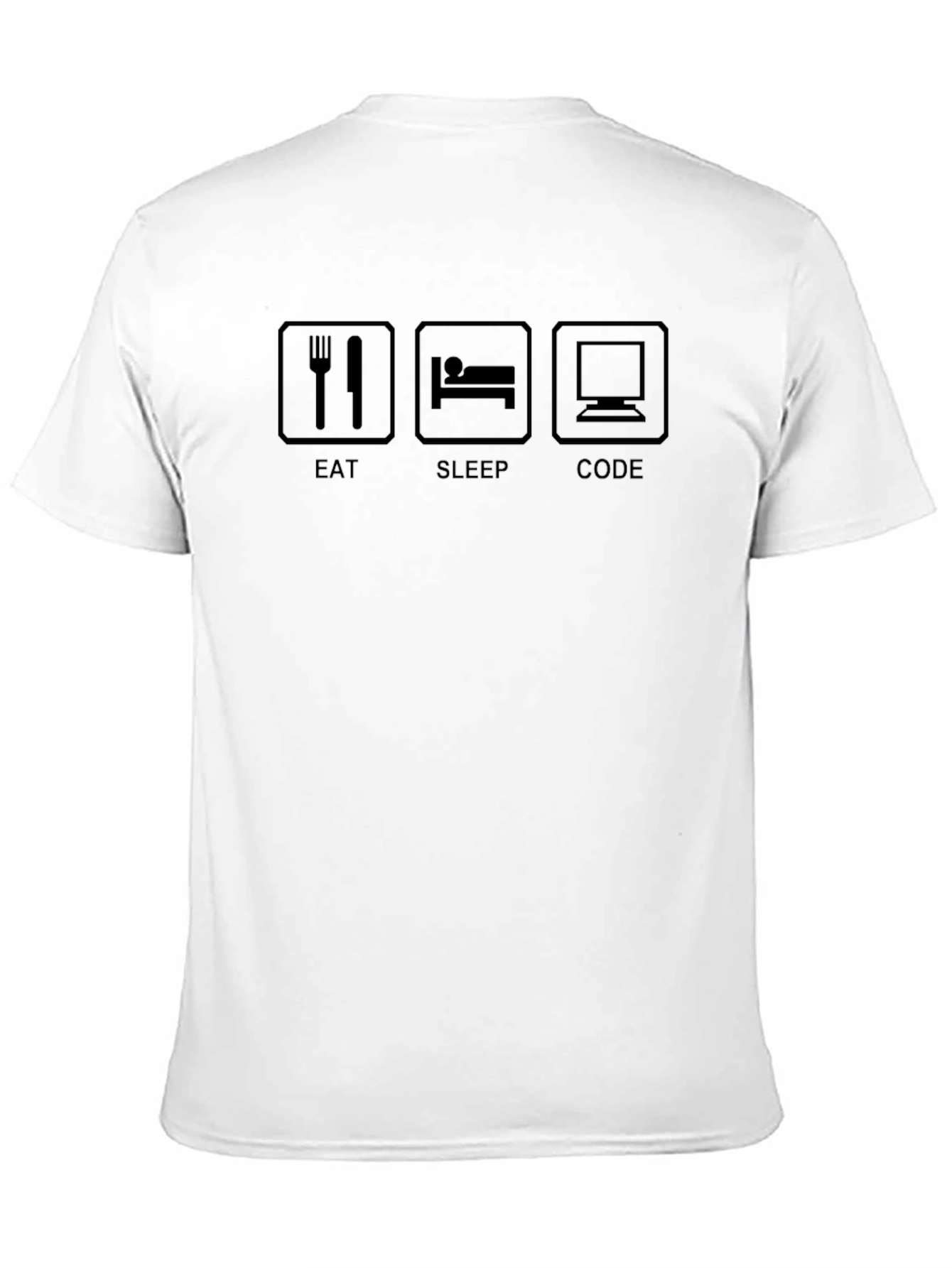 Eat Sleep Code Black Graphic T-Shirt