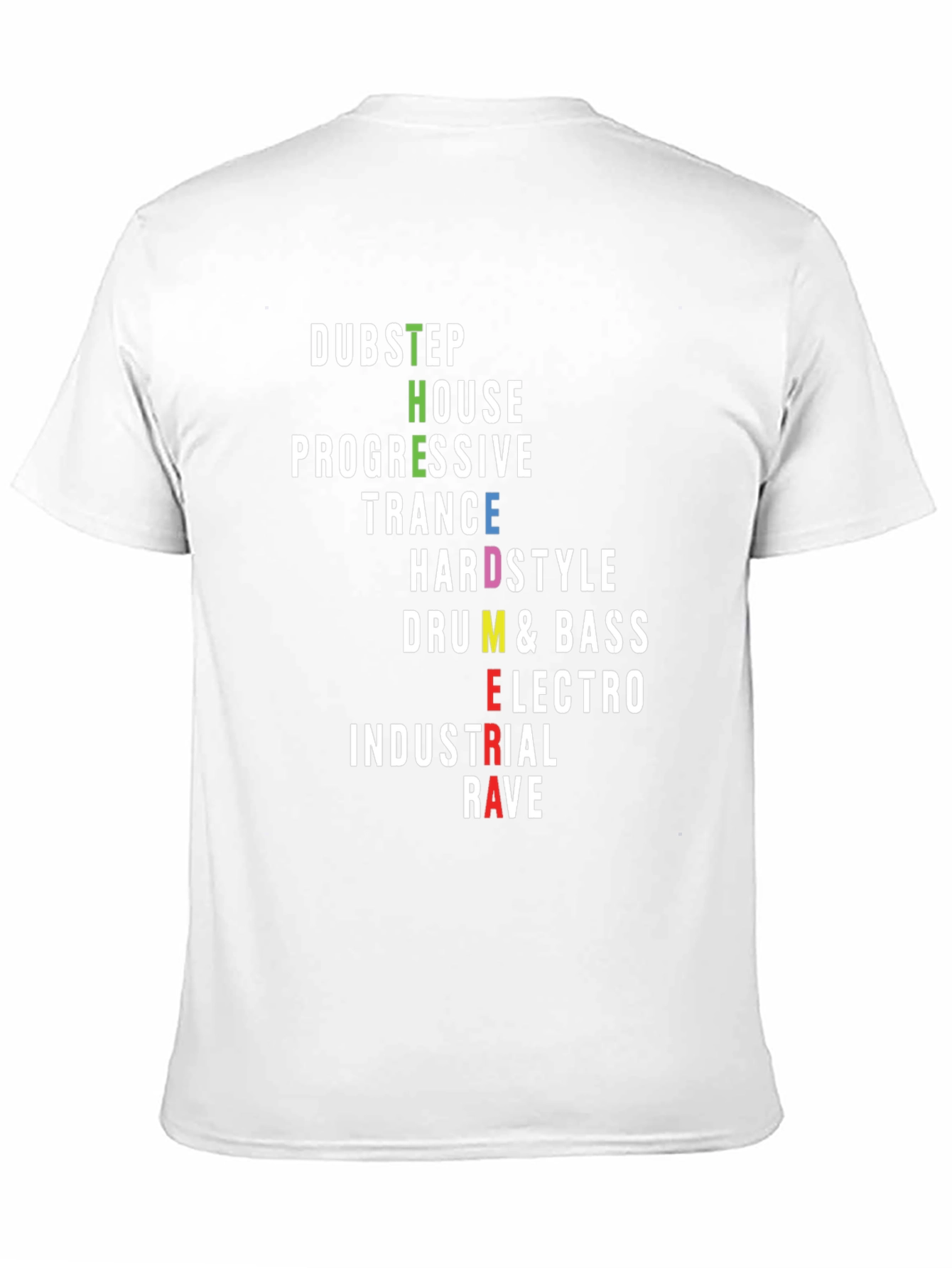EDM Music Genres Graphic T-Shirt - Raver Style Tee