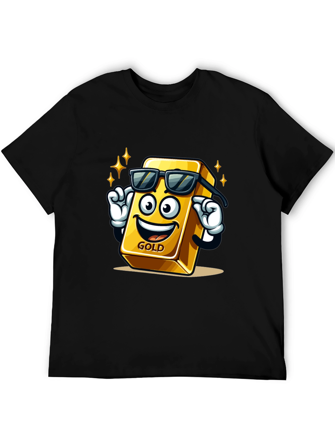 Cool Gold Bar Graphic T-Shirt
