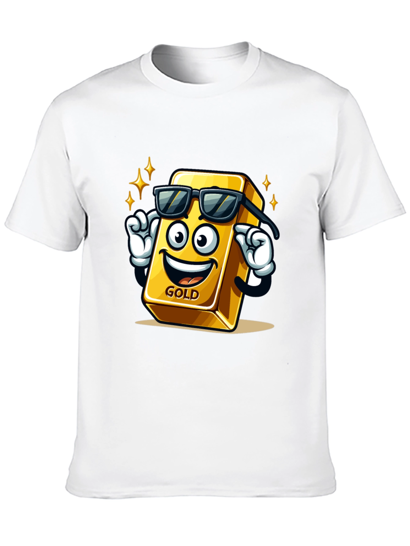 Cool Gold Bar Graphic T-Shirt