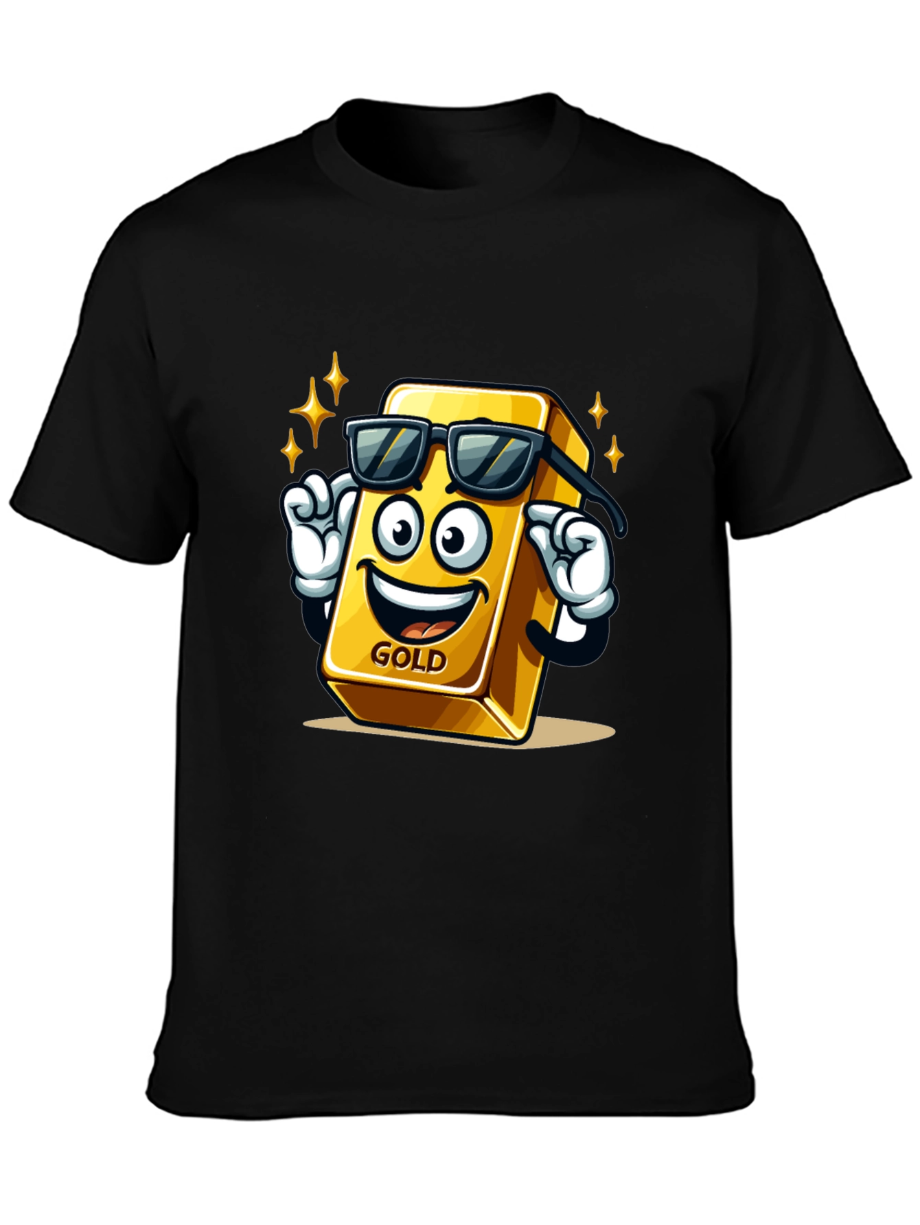 Cool Gold Bar Graphic T-Shirt