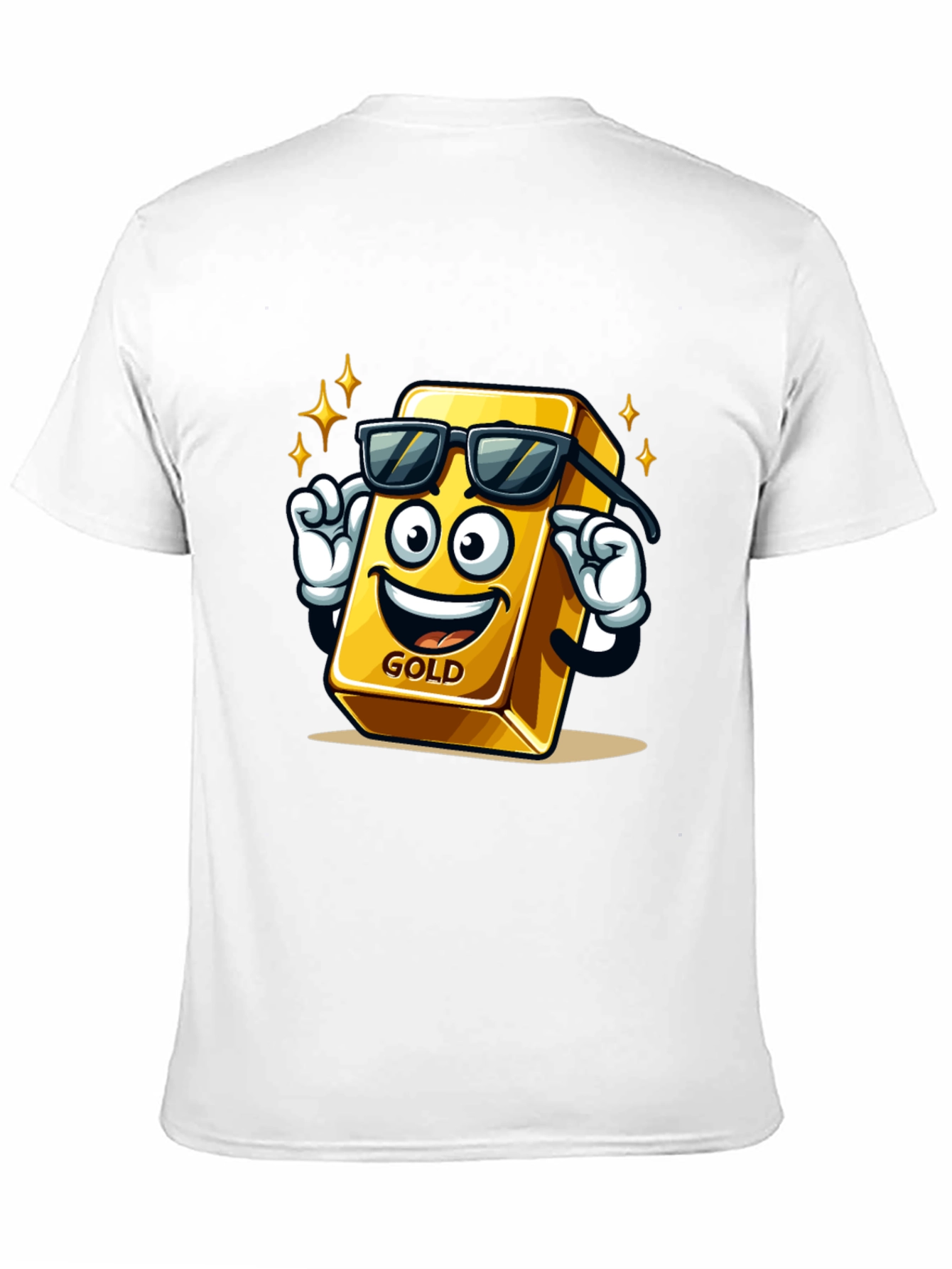 Cool Gold Bar Graphic T-Shirt
