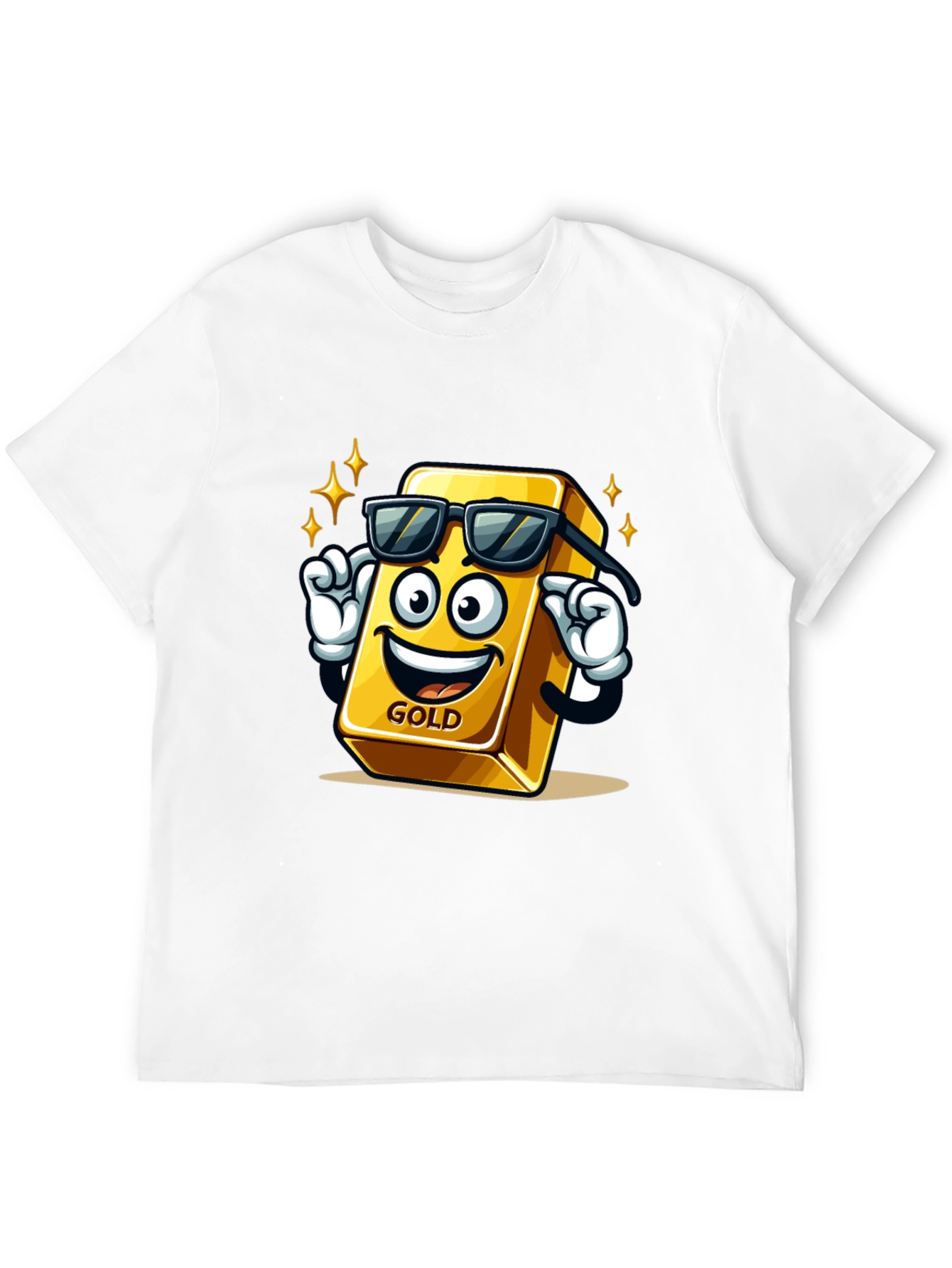 Cool Gold Bar Graphic T-Shirt