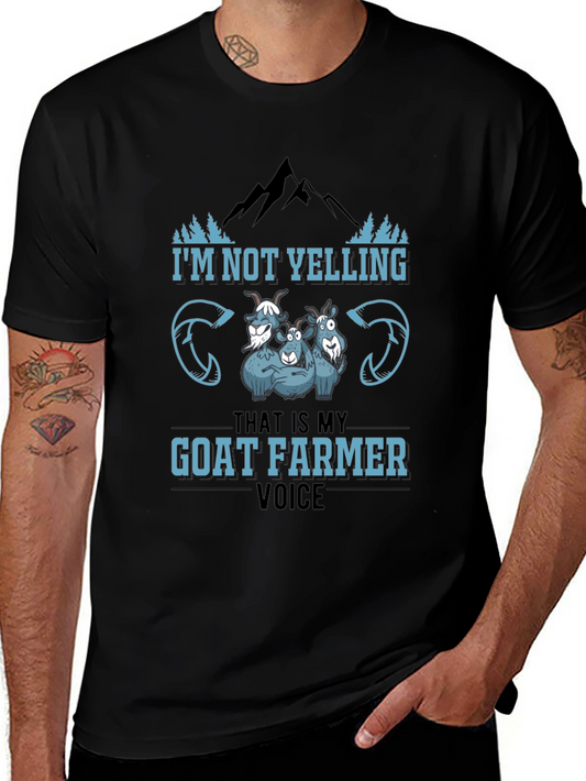 Goat Farmer Voice Black T-Shirt