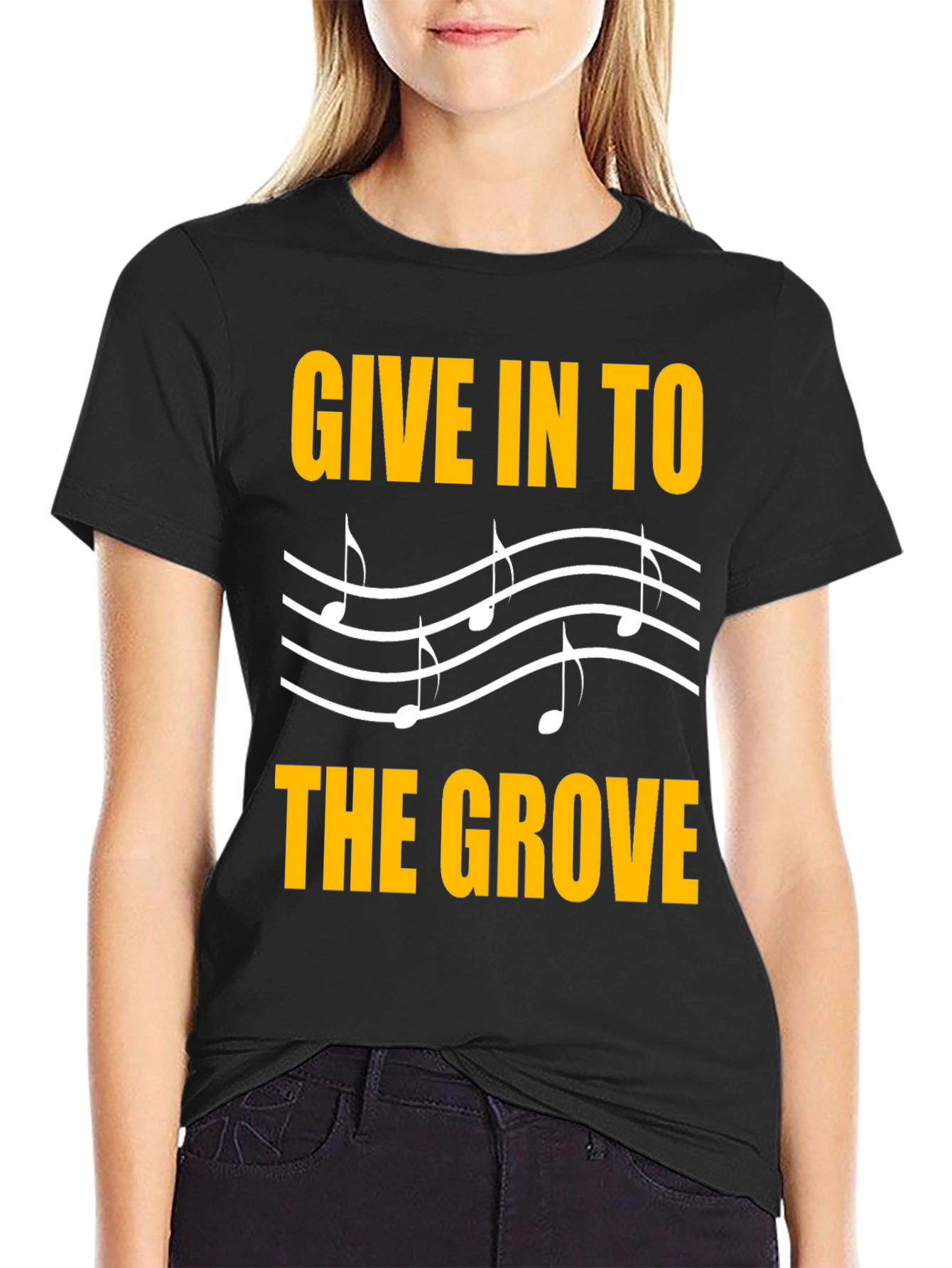 Give In To The Grove Black T-Shirt