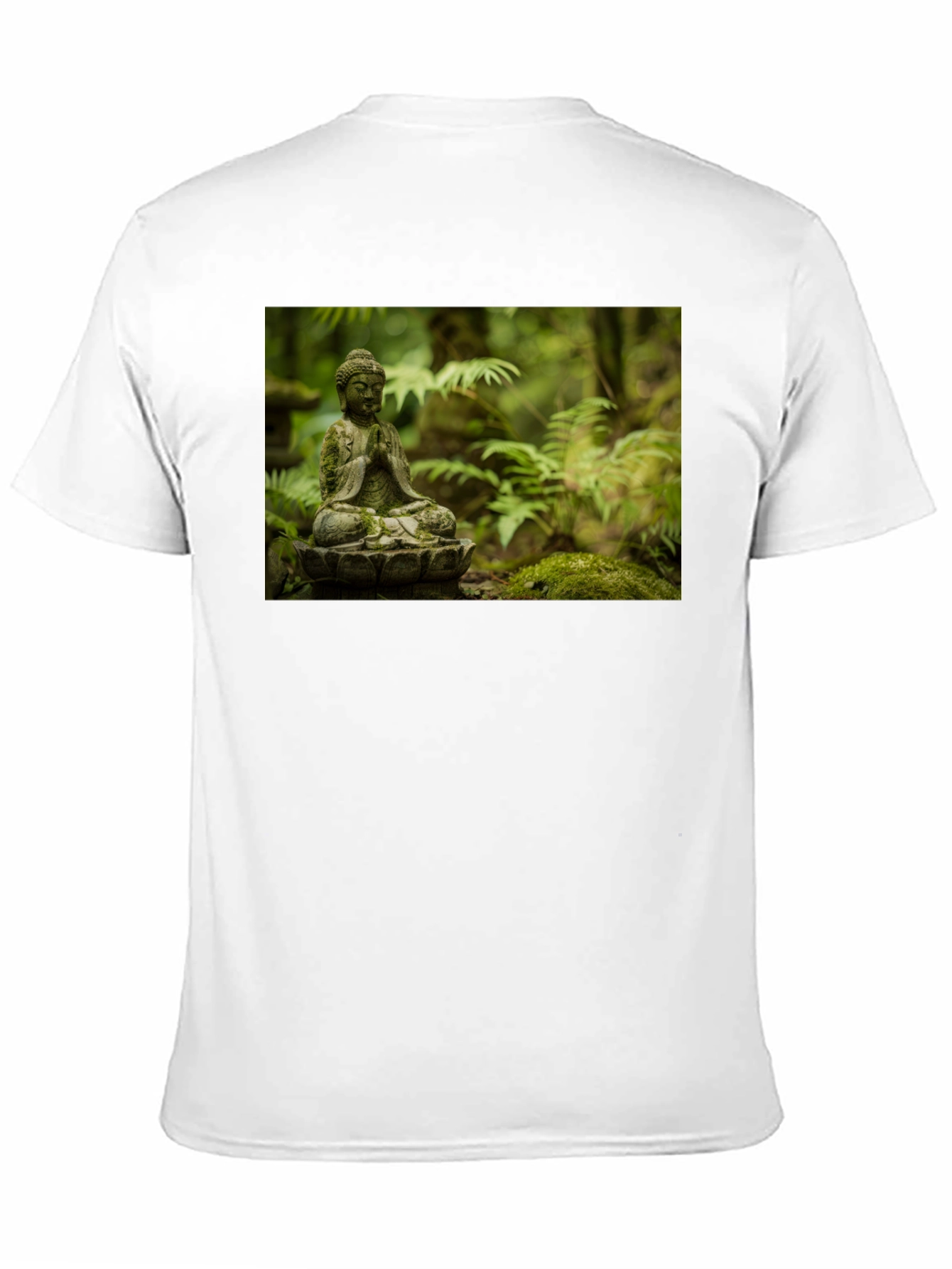 Buddha Statue Graphic Black T-Shirt