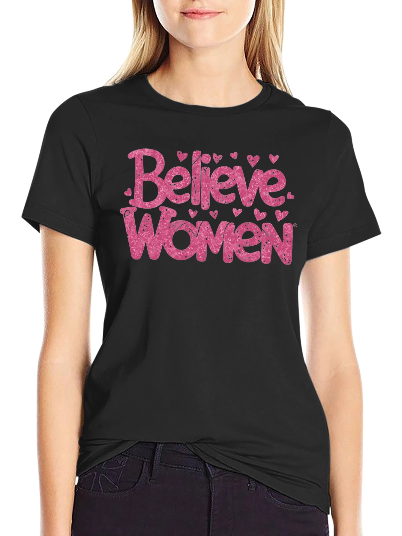 Believe Women Graphic Tee - Empowering Message