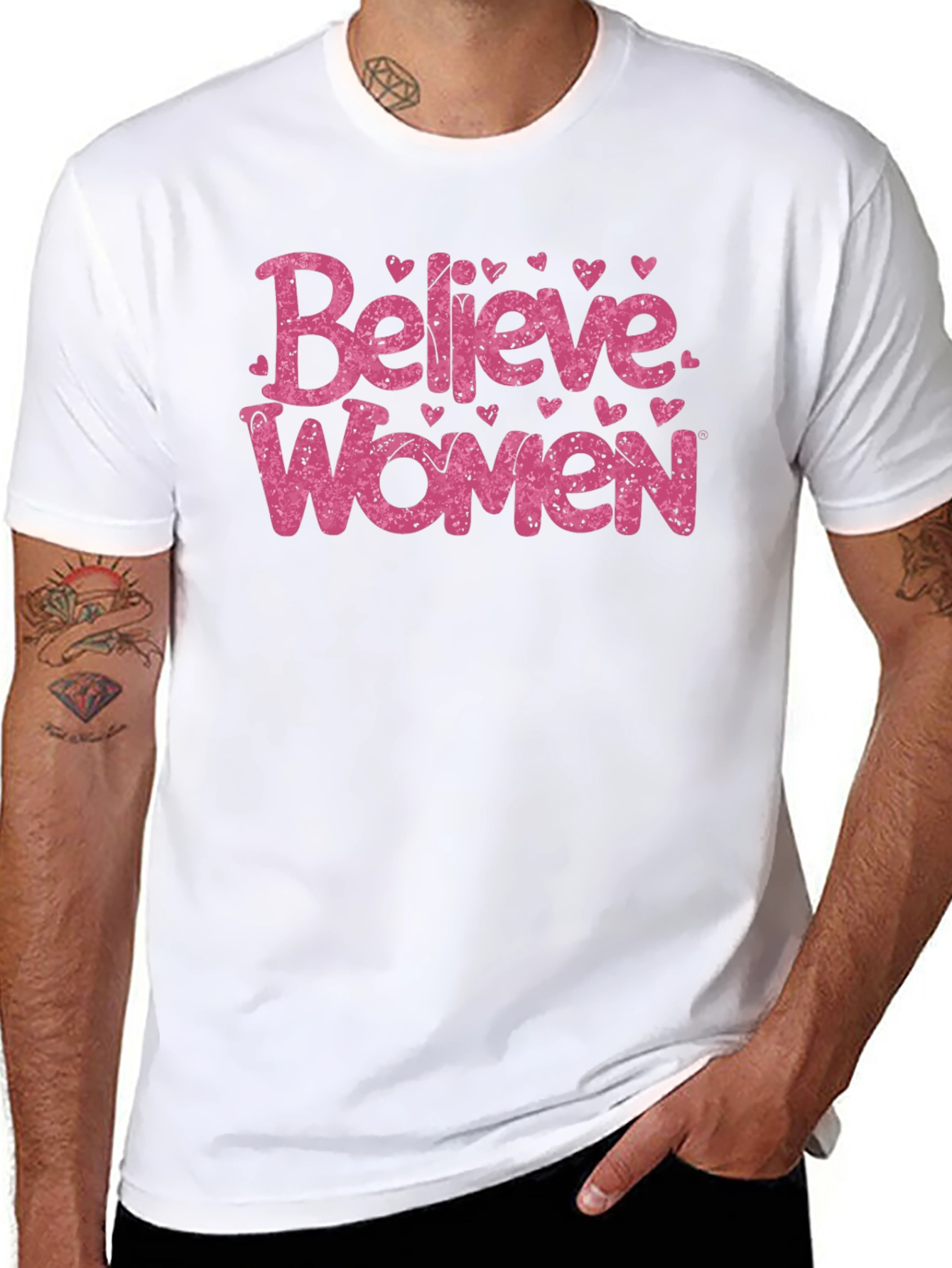 Believe Women Graphic Tee - Empowering Message