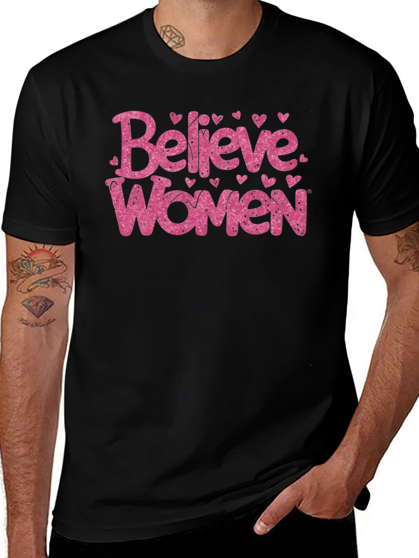 Believe Women Graphic Tee - Empowering Message