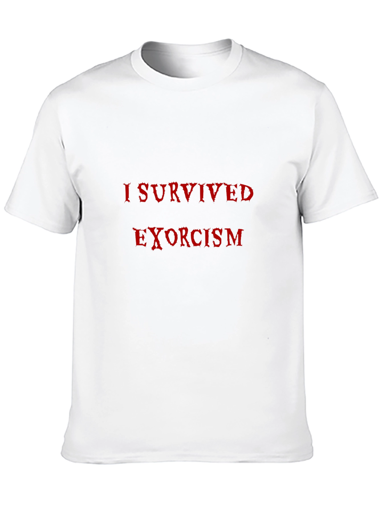 I Survived Exorcism Funny T-Shirt - Black