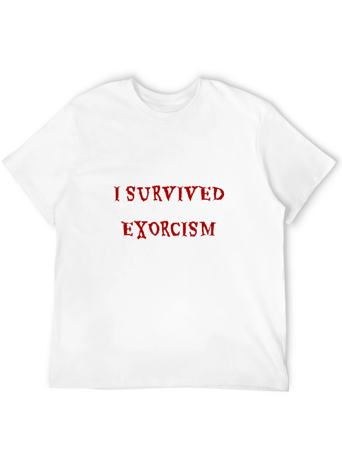 I Survived Exorcism Funny T-Shirt - Black