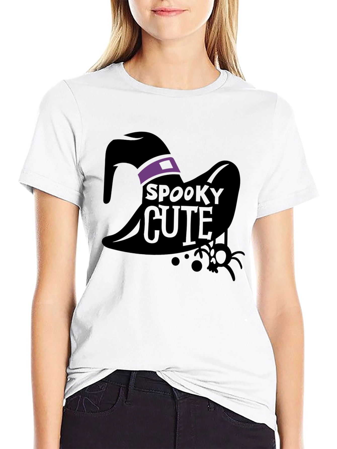 Spooky Cute Witch Hat Graphic Tee