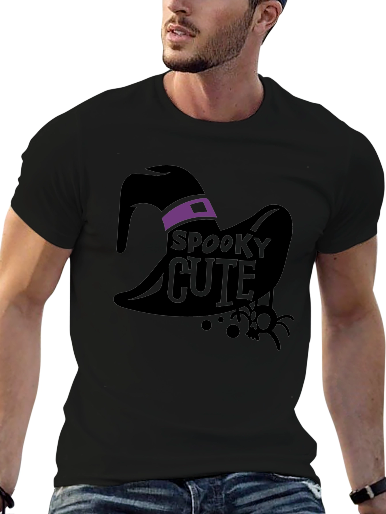 Spooky Cute Witch Hat Graphic Tee