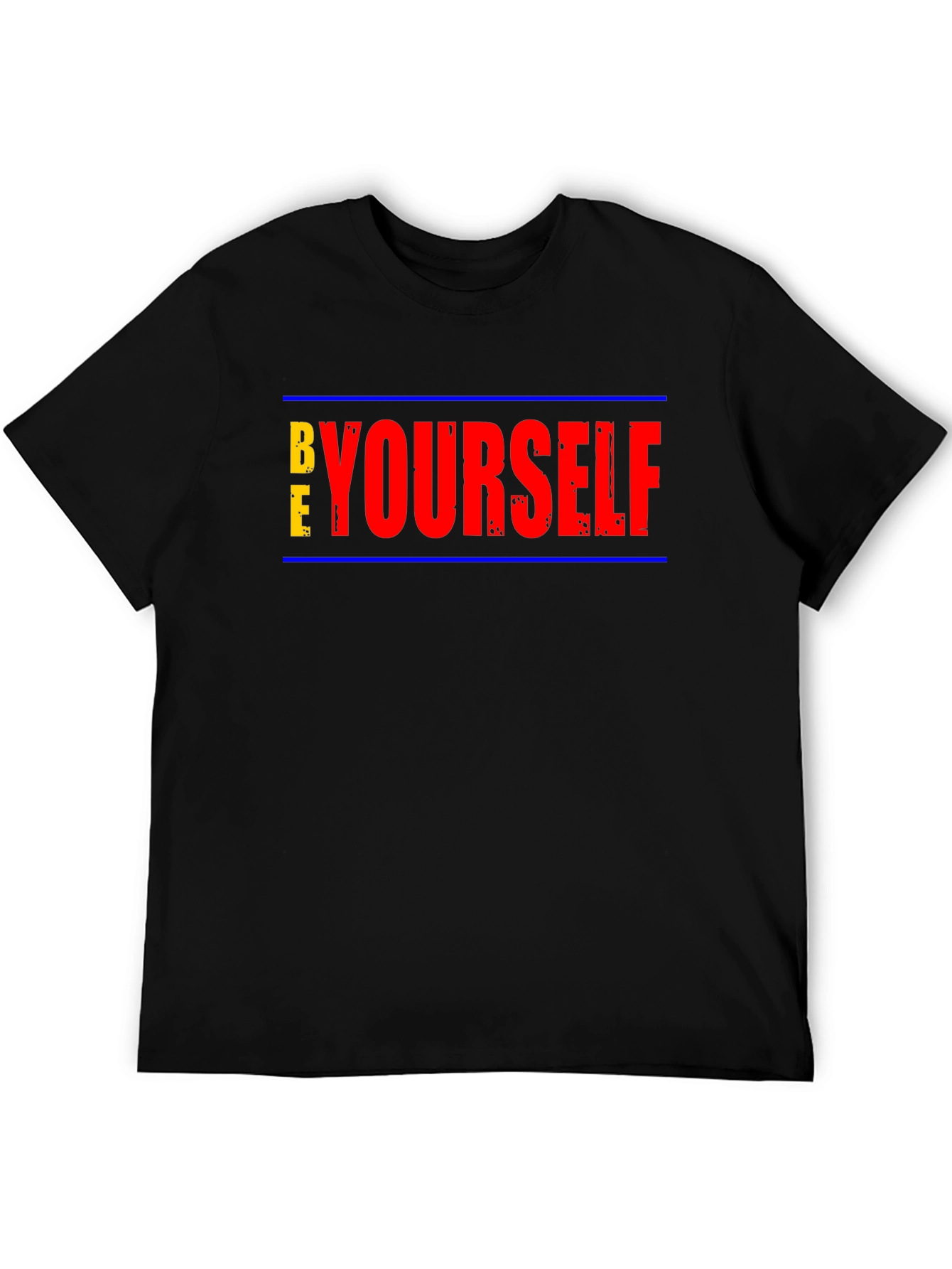 Be Yourself Graphic Tee - Trendy Black T-Shirt