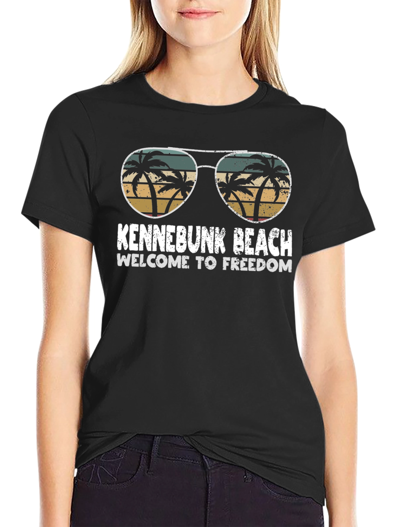 Kennebunk Beach Sunglasses T-Shirt