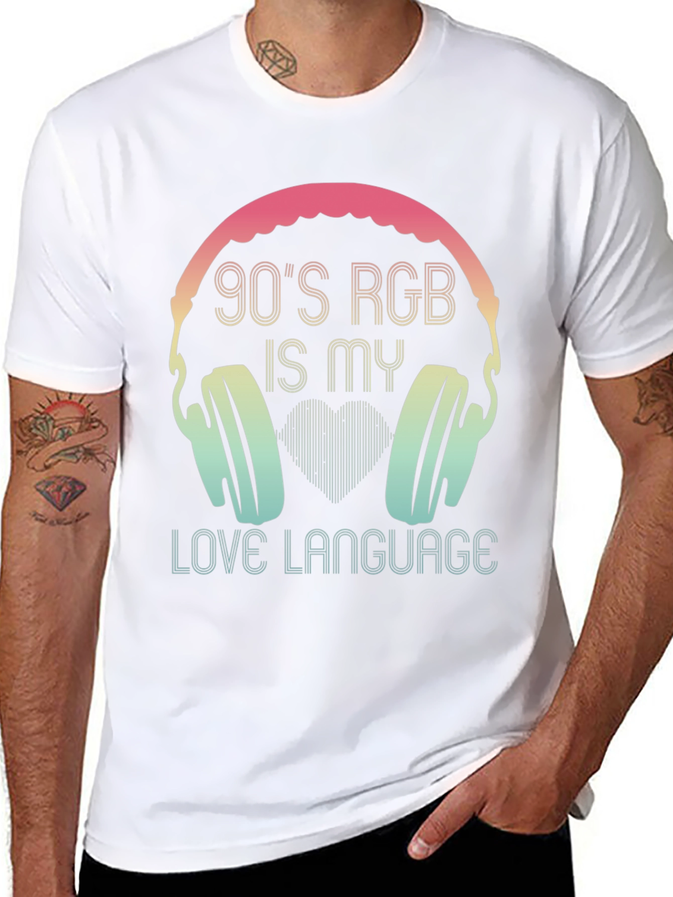 90s RGB Headphones T-Shirt