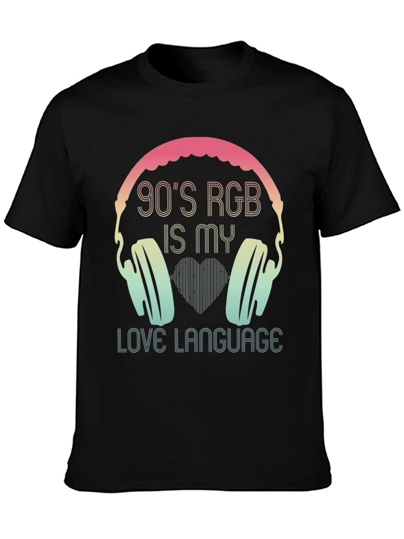 90s RGB Headphones T-Shirt