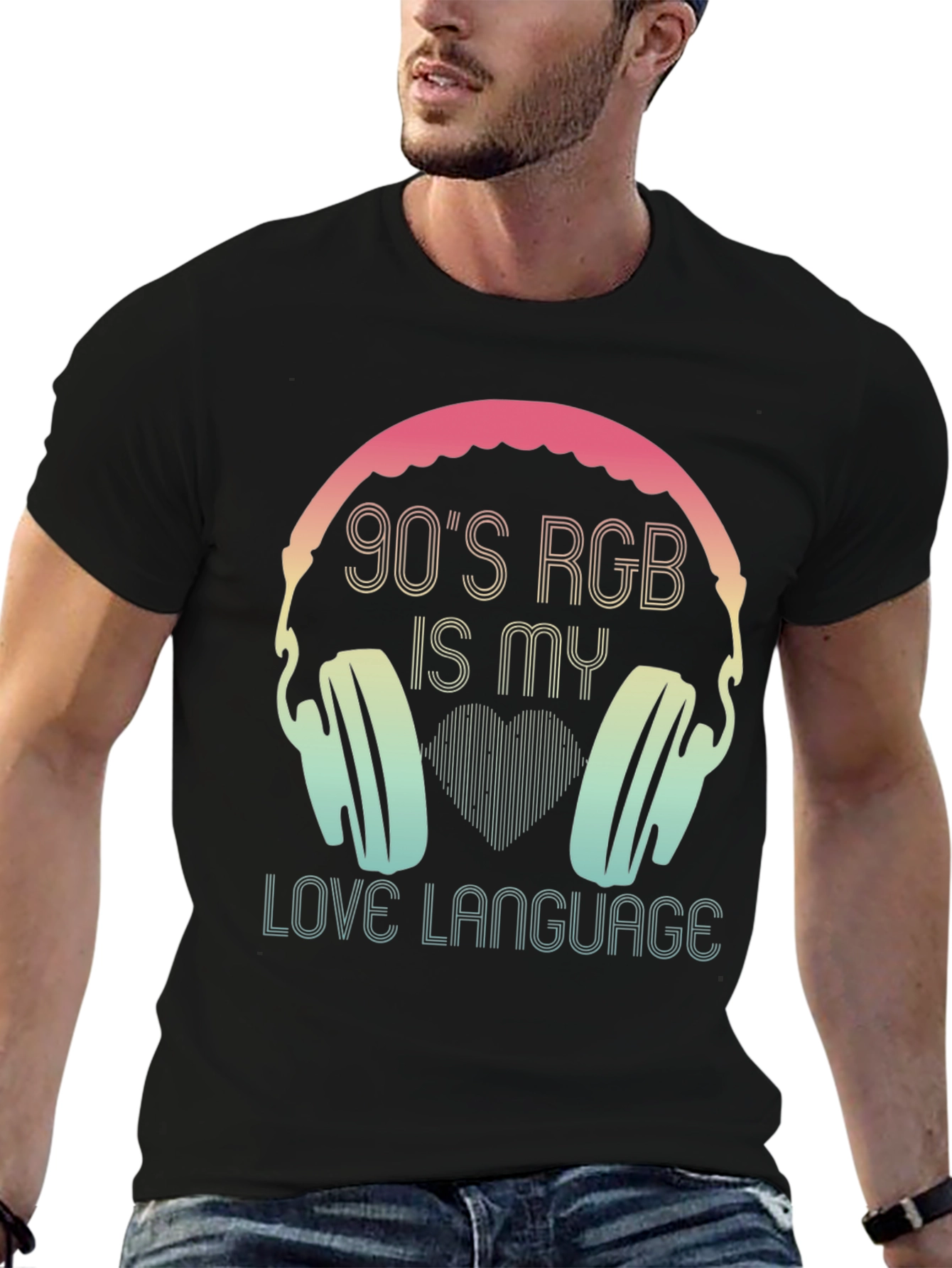 90s RGB Headphones T-Shirt