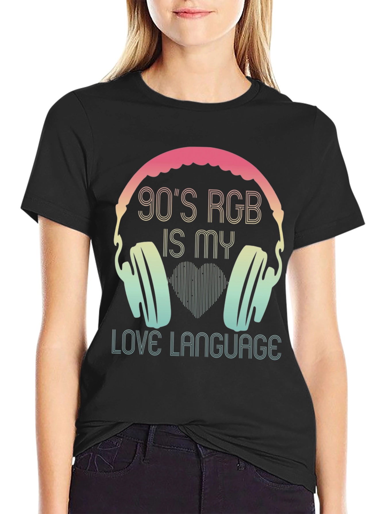 90s RGB Headphones T-Shirt