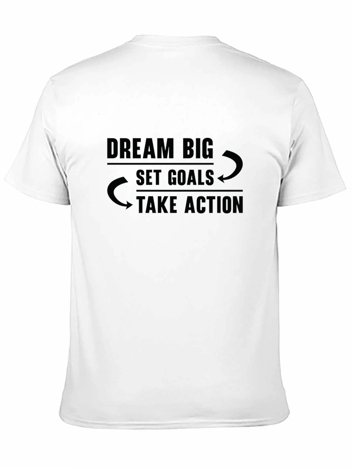 Dream Big Graphic Tee - Motivational Black T-Shirt