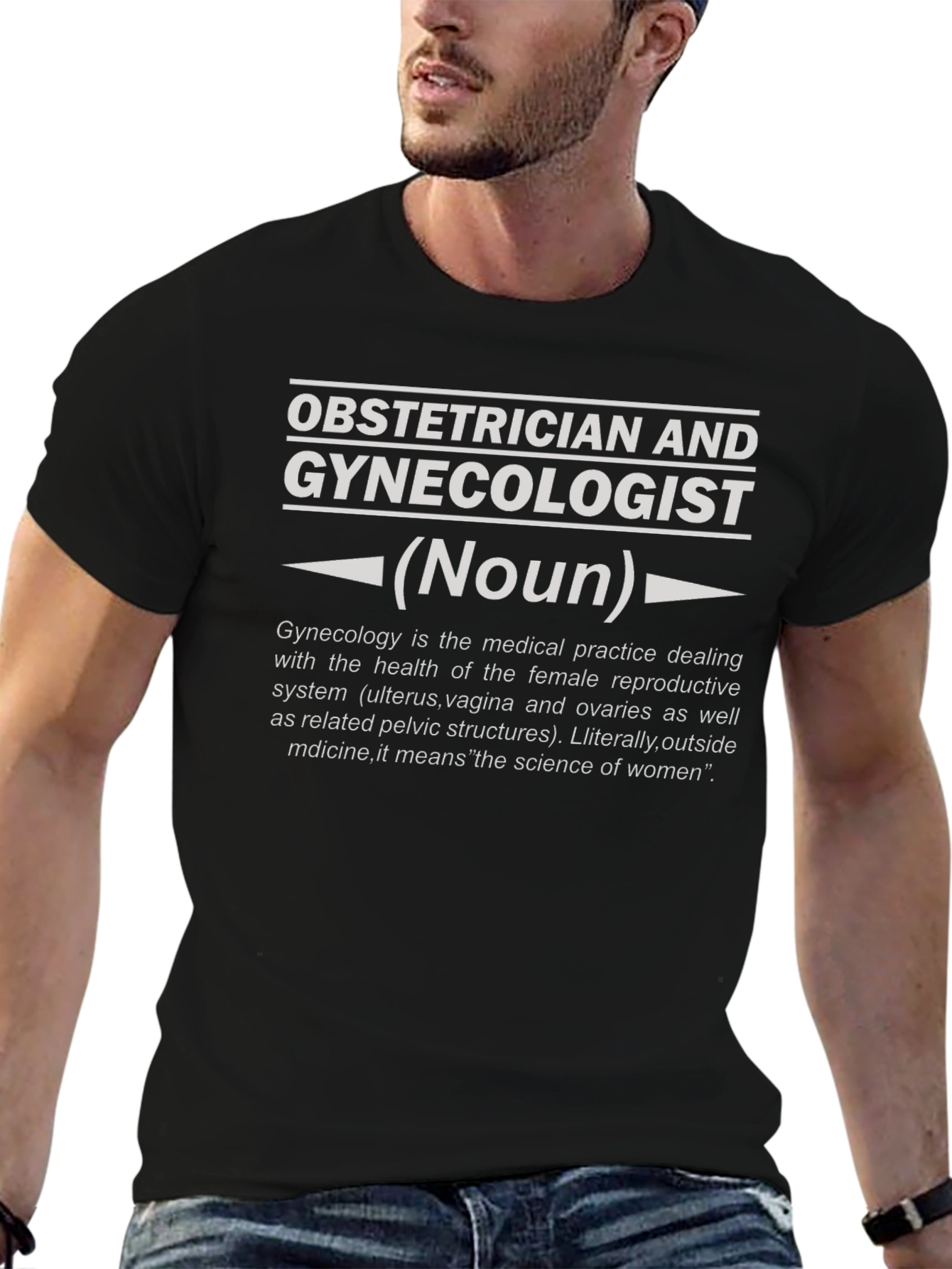Obstetrician Gynecologist Definition T-Shirt - Medical Humor Tee