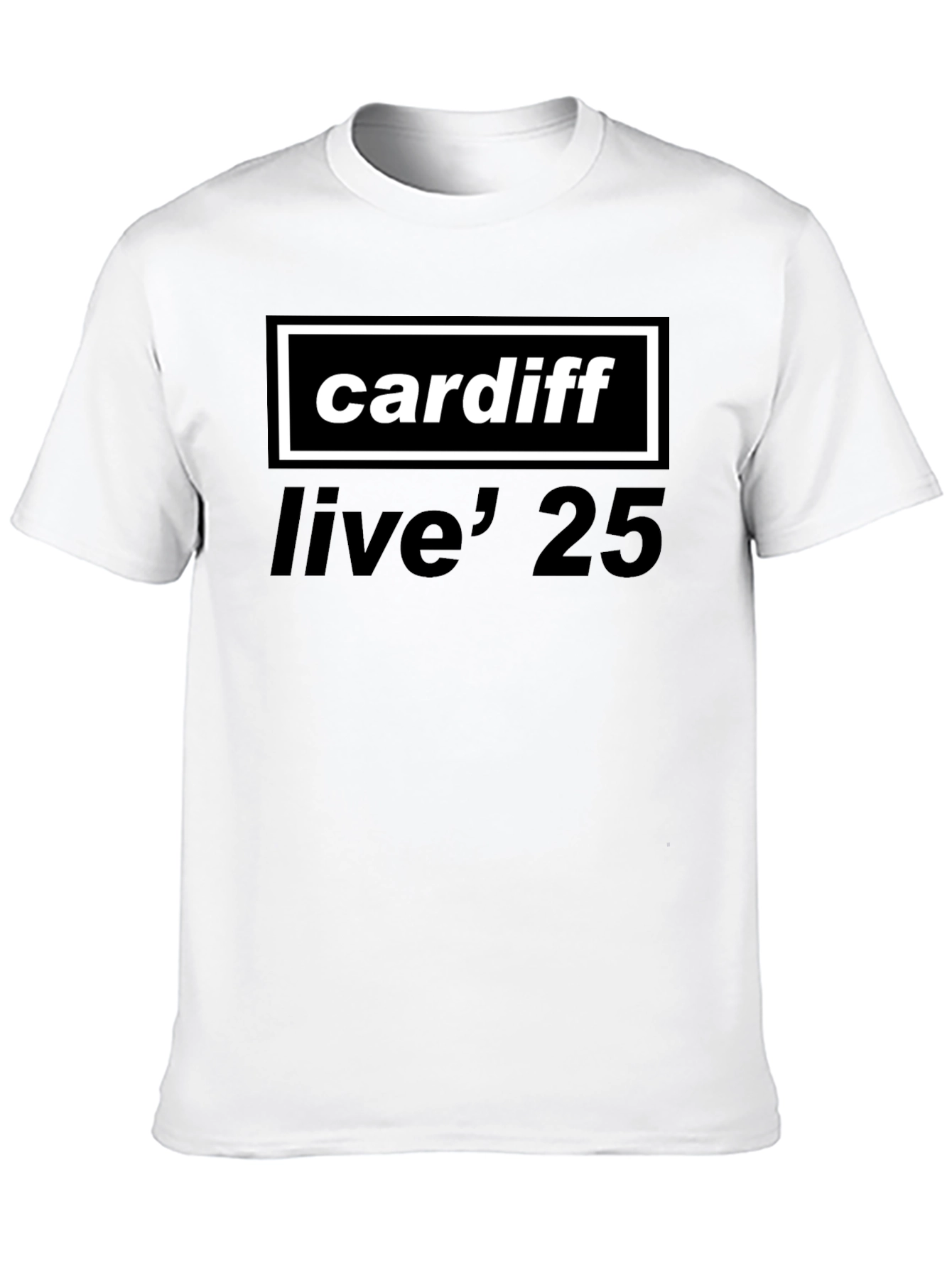 Cardiff Live 25 Black T-Shirt