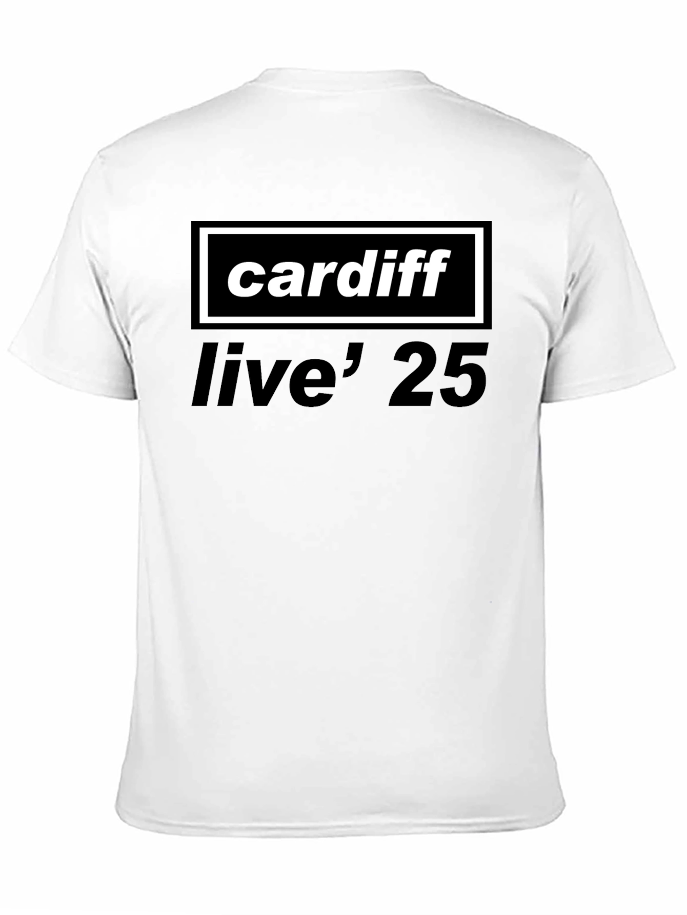 Cardiff Live 25 Black T-Shirt